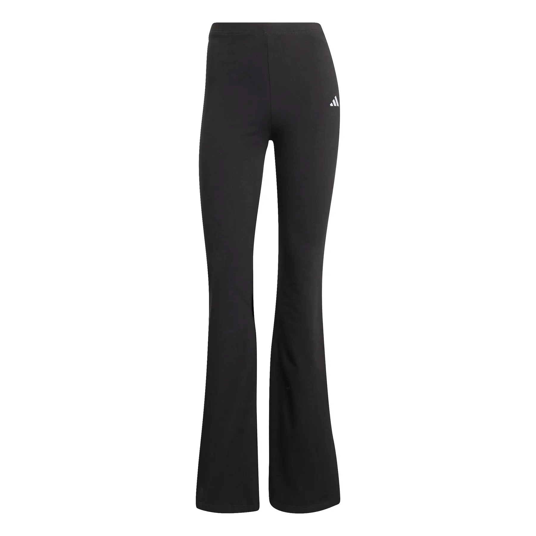 Ausgestellte Leggings, Damen adidas Essentials Small Logo - Farbe: Schwarz