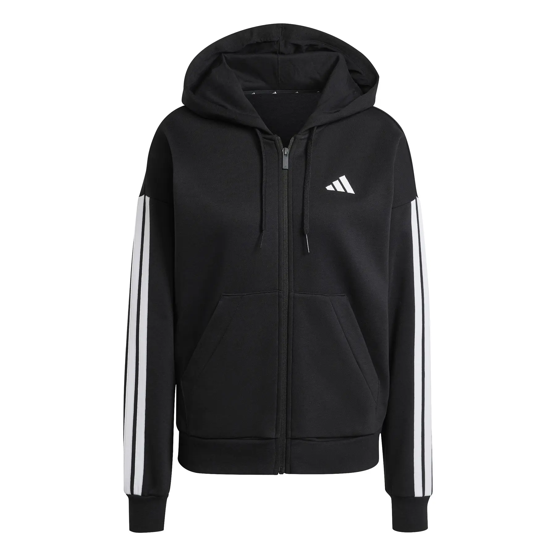 adidas Sportswear Kapuzensweatjacke "ESSENTIALS 3-STREIFEN FLEECE"