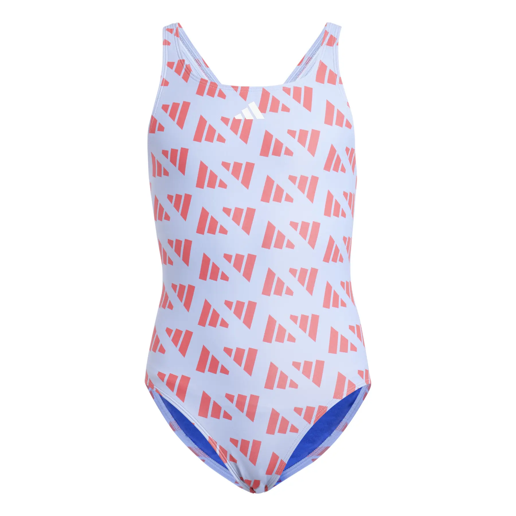 Eén stuk zwemkleding met V-hals voor meisjes adidas Logo Graphic