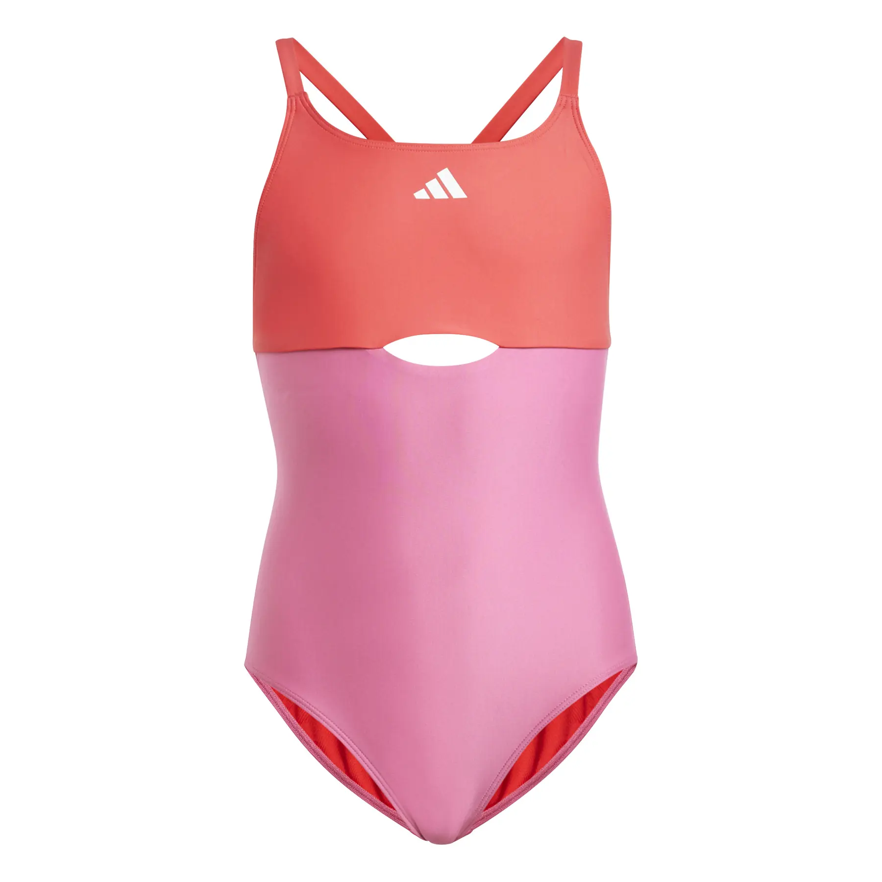 Mädchen Einteiler Badeanzug mit X-Rücken adidas Colorblock