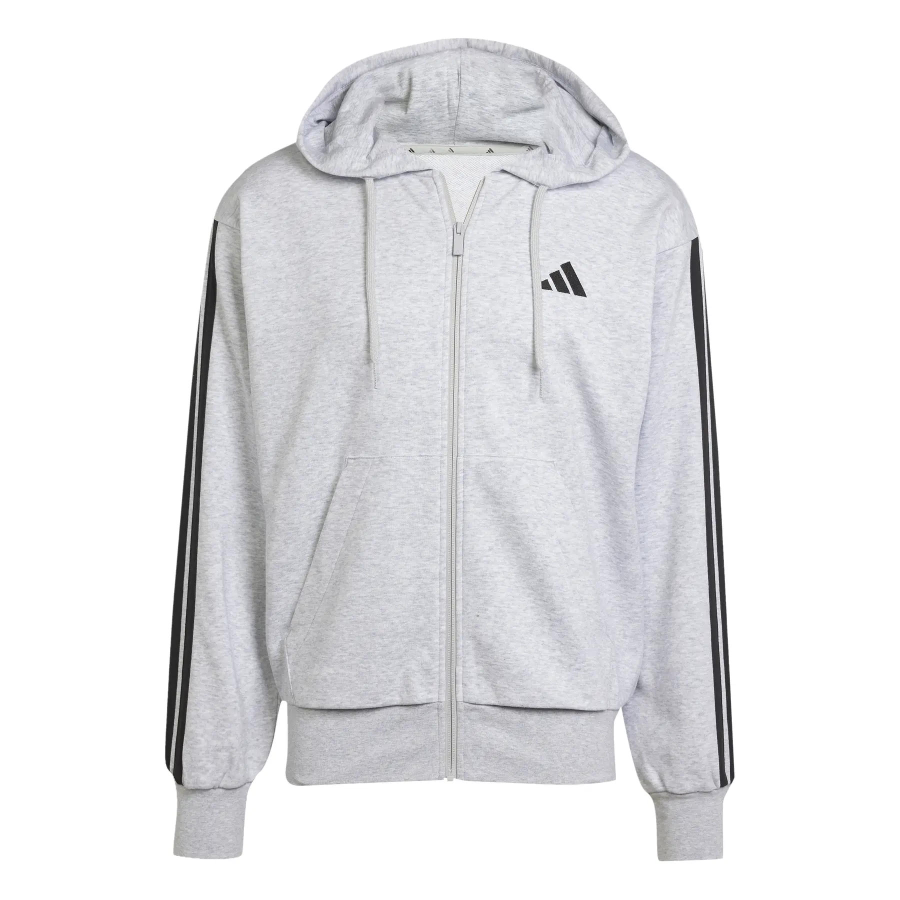 Felpa con cerniera a cappuccio adidas Essential 3-Stripes
