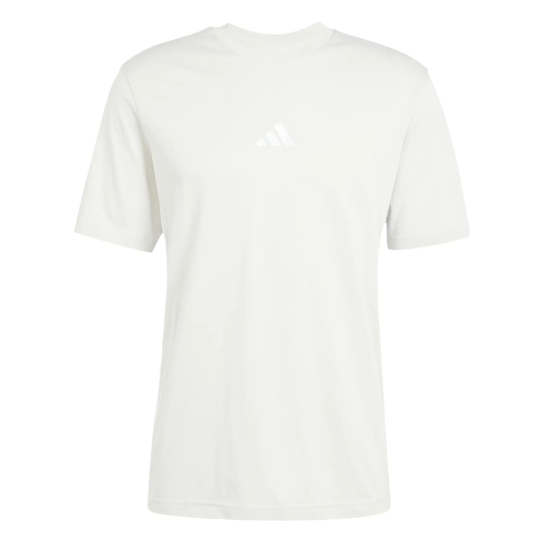 Einfaches Jersey-T-Shirt adidas Essentials 3-Stripes - Farbe: Beige