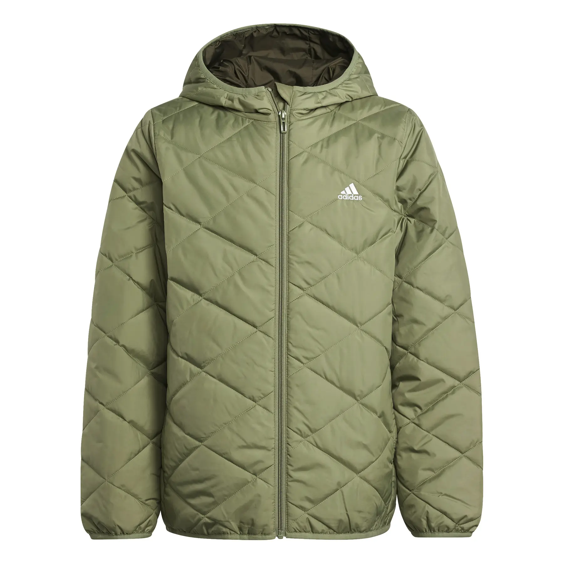 Leichte Kapuzenjacke Kinder adidas - Farbe: Grün