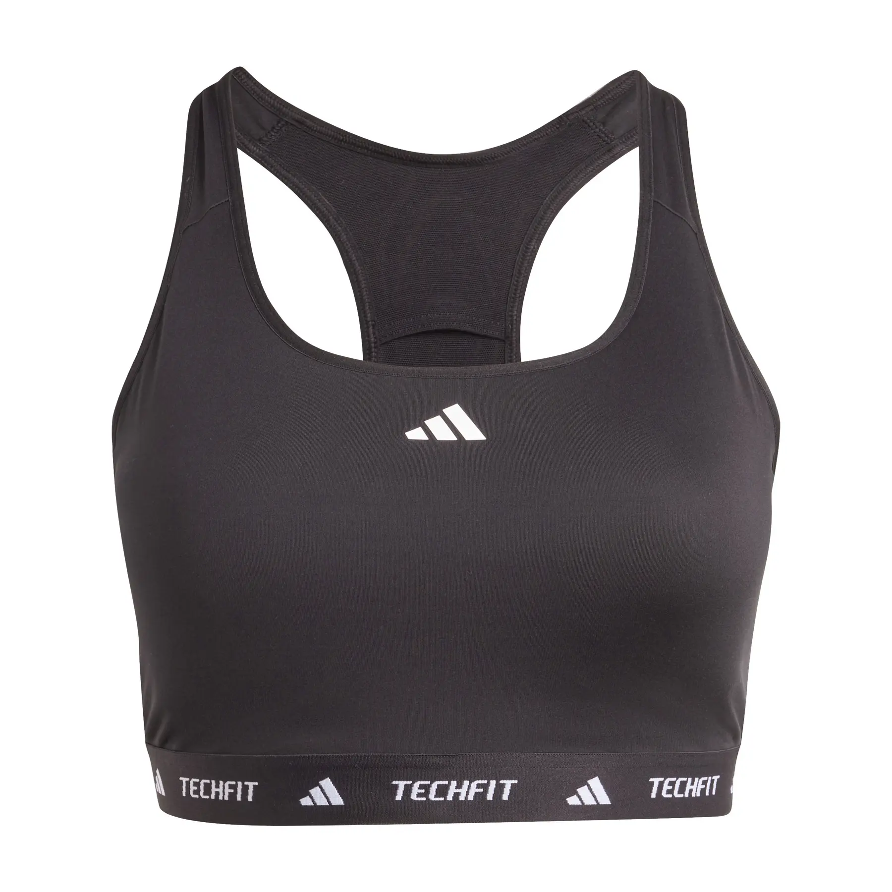 Damen-Sport-BH adidas Techfit Plus - Farbe: Schwarz