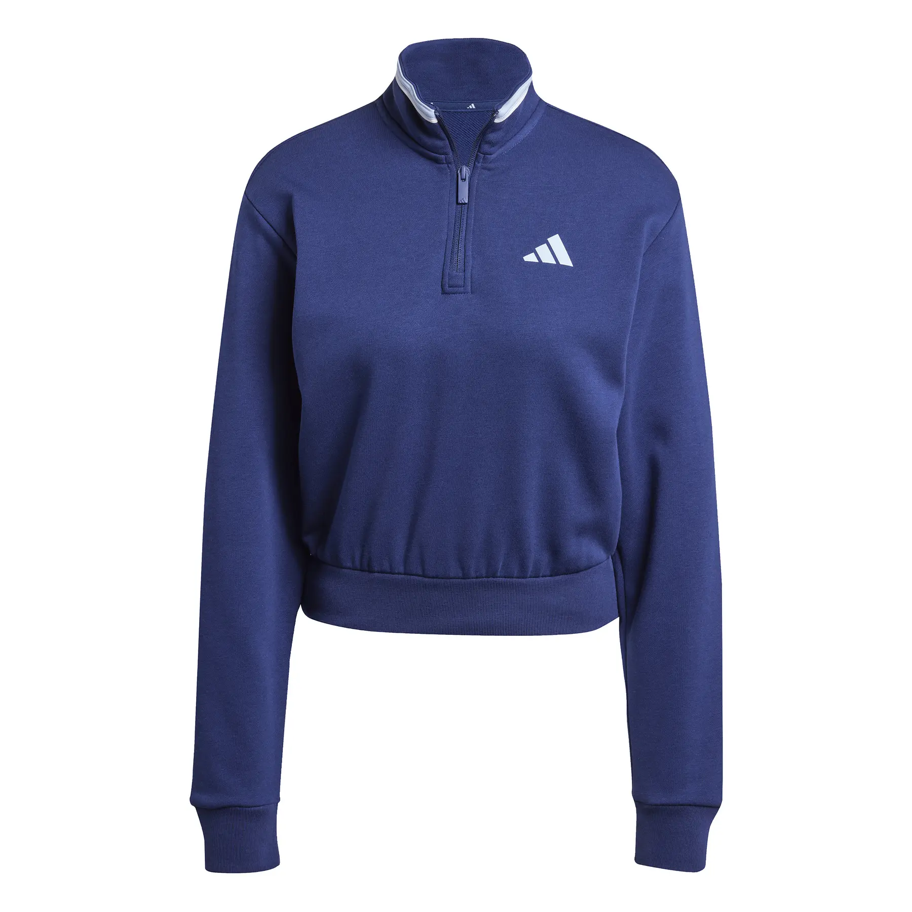 Damen Sweatshirt Crop 1/4 Zip adidas Essentials Color Pop