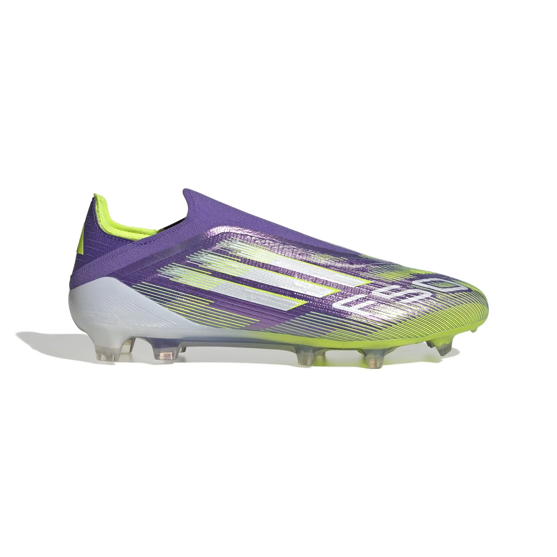 Fußballschuhe ohne Schnürsenkel adidas F50 Elite FG - Farbe: Lila