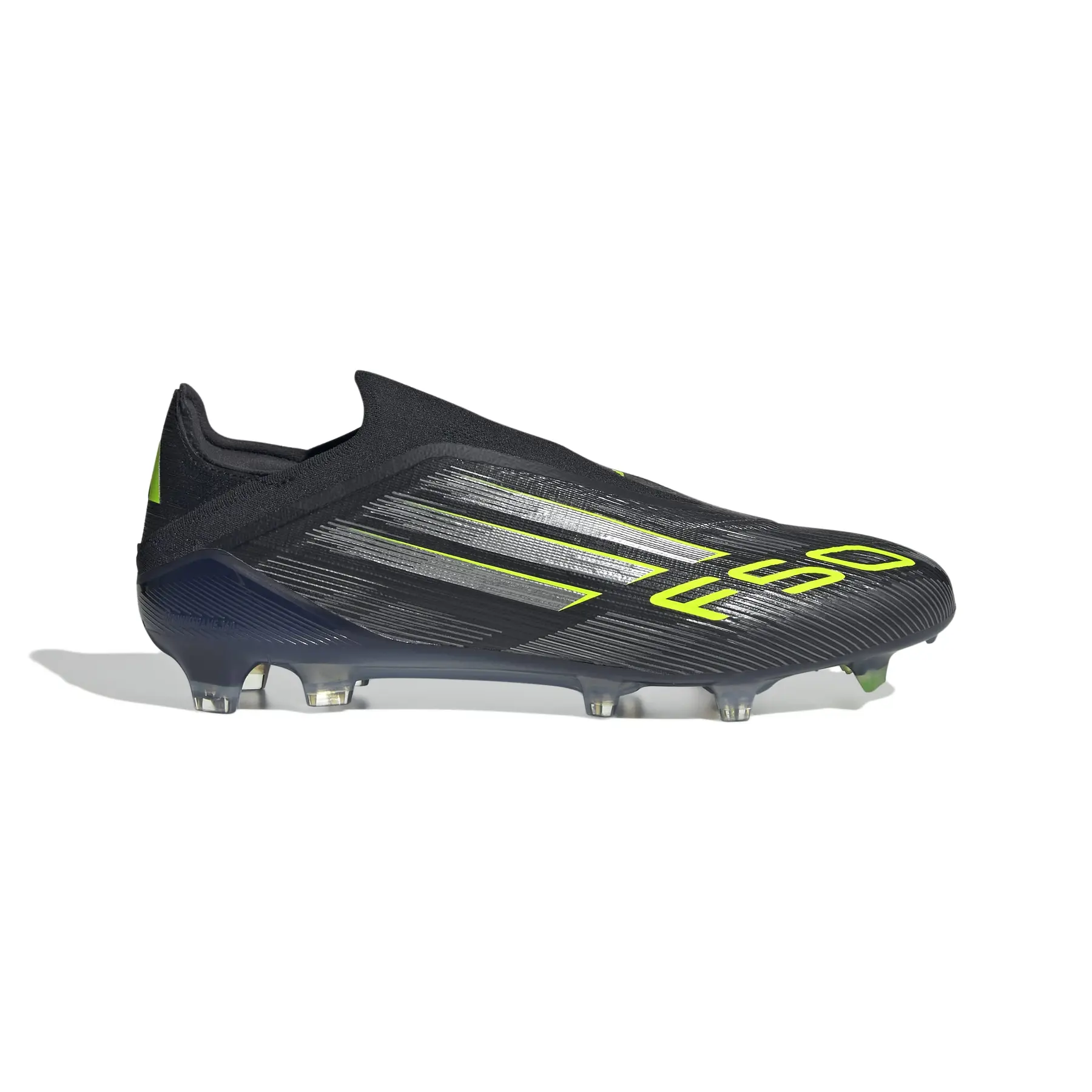 Fußballschuhe ohne Schnürsenkel adidas F50 Elite FG - Farbe: Schwarz