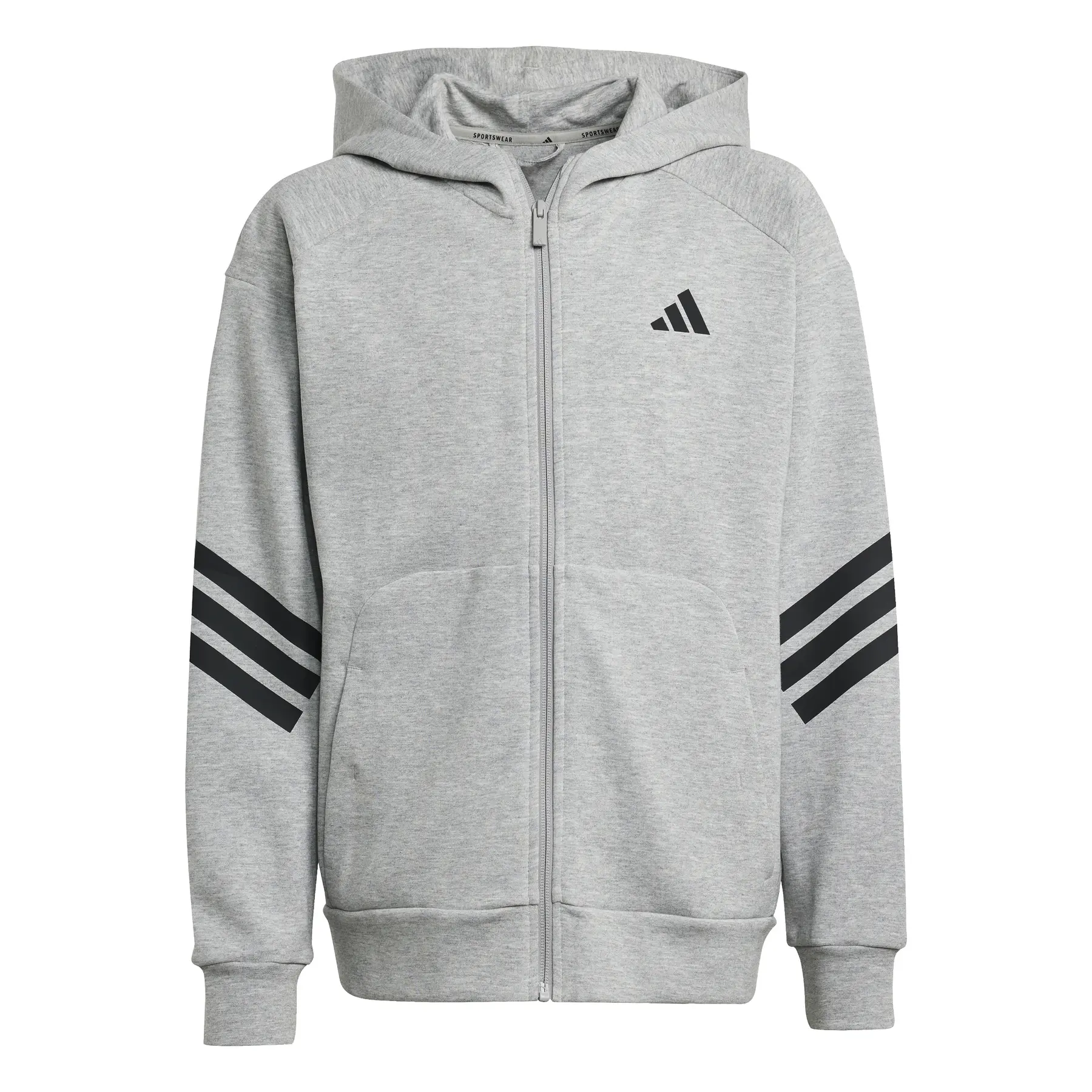 Felpa con cappuccio per bambini adidas Future Icons 3 stripes