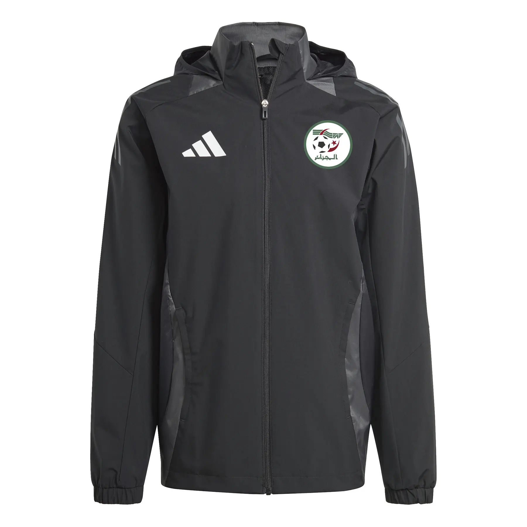 Outdoor-Trainingsjacke Algérie 2025 - Farbe: Schwarz