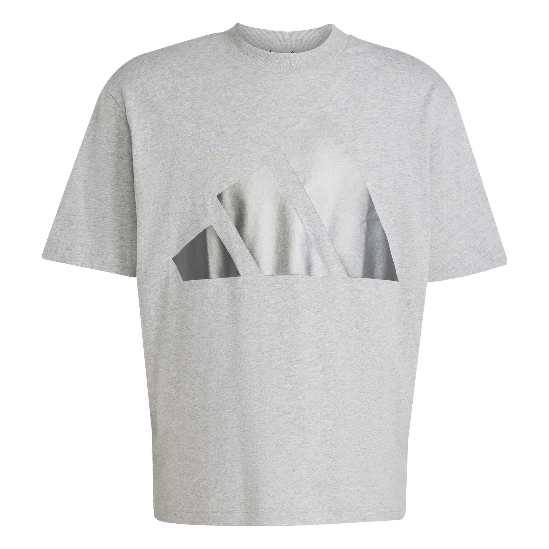 T-Shirt adidas Holiday Big Logo - Farbe: Grau