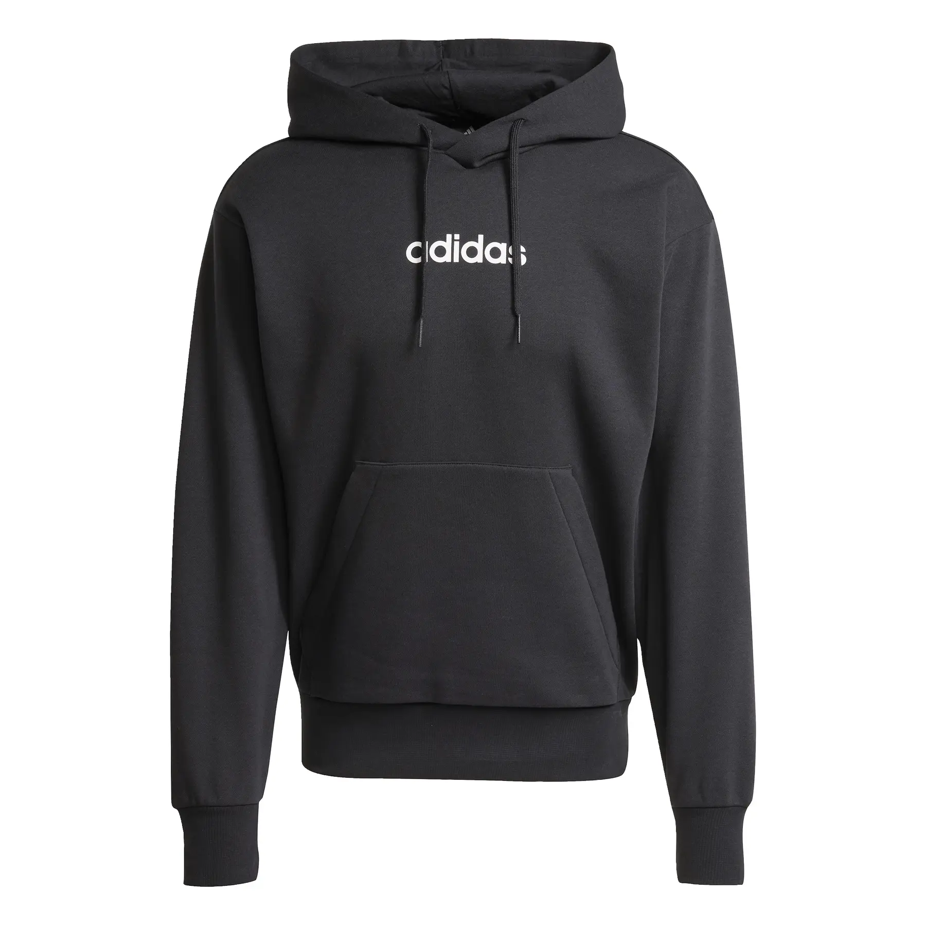 Hoodie adidas Essentials Linear Fleece - Farbe: Schwarz