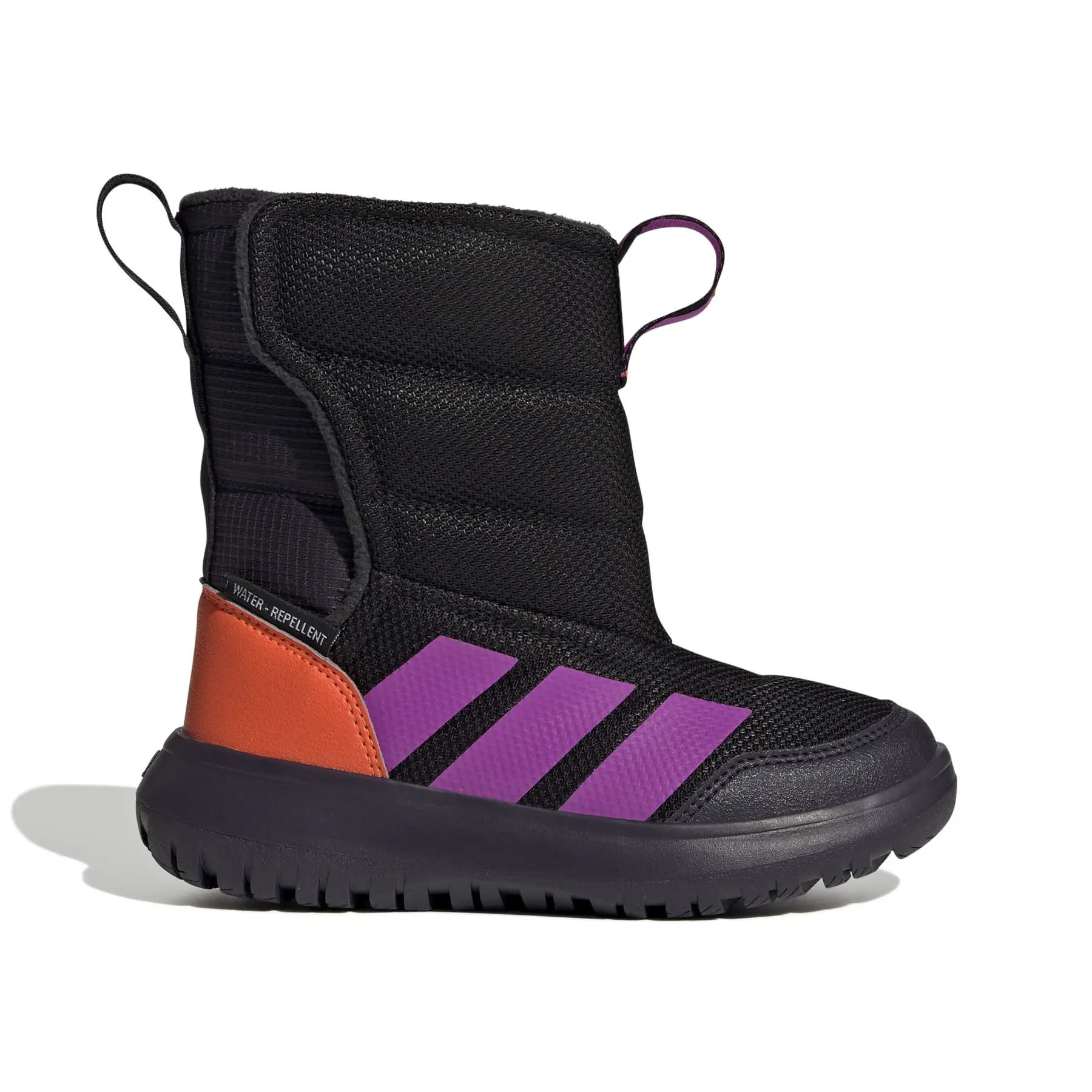 Hoher Sneaker für Kinder adidas Winterplay - Farbe: Schwarz
