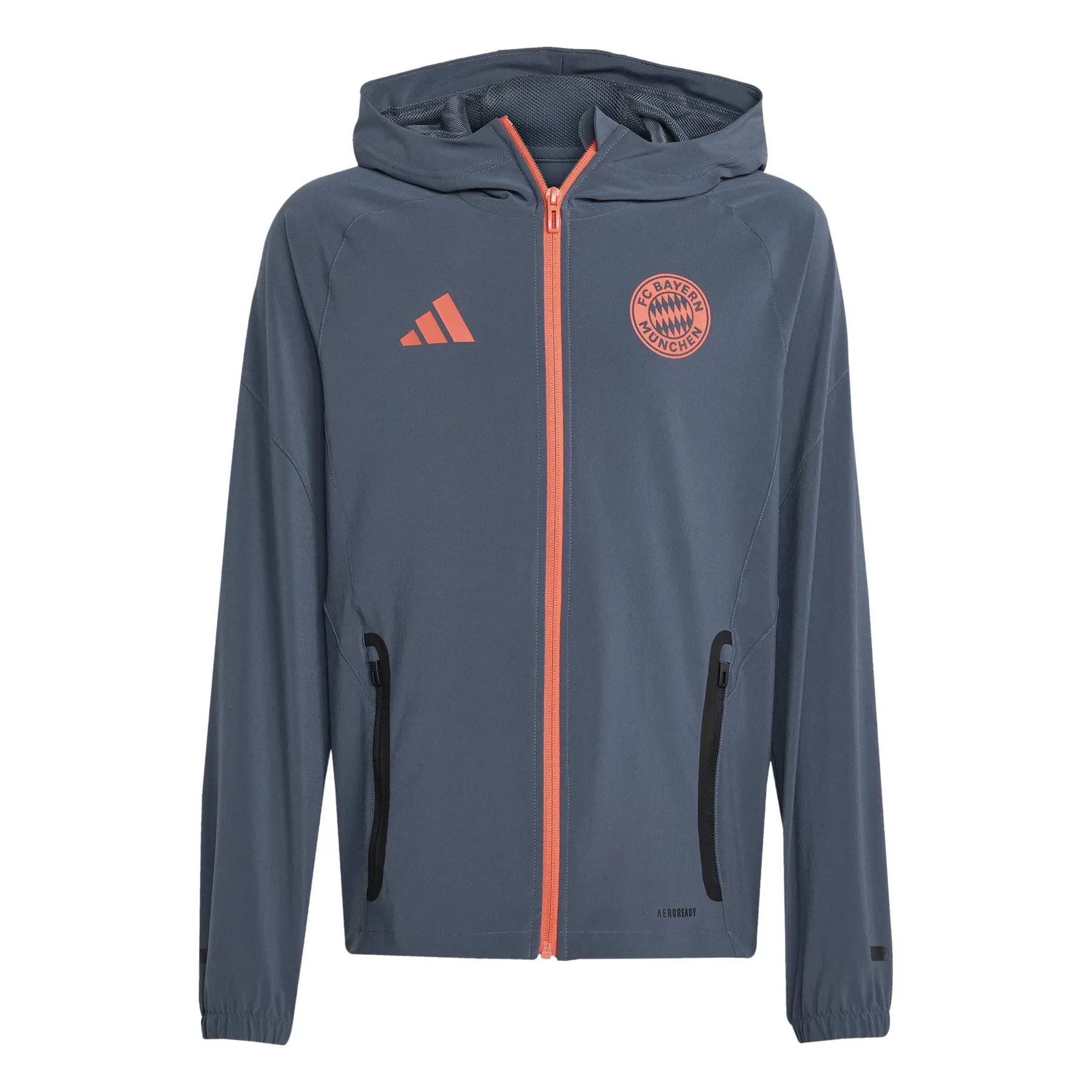 Bayern München Kinder Trainingsjacke 2025/26 - Farbe: Grau