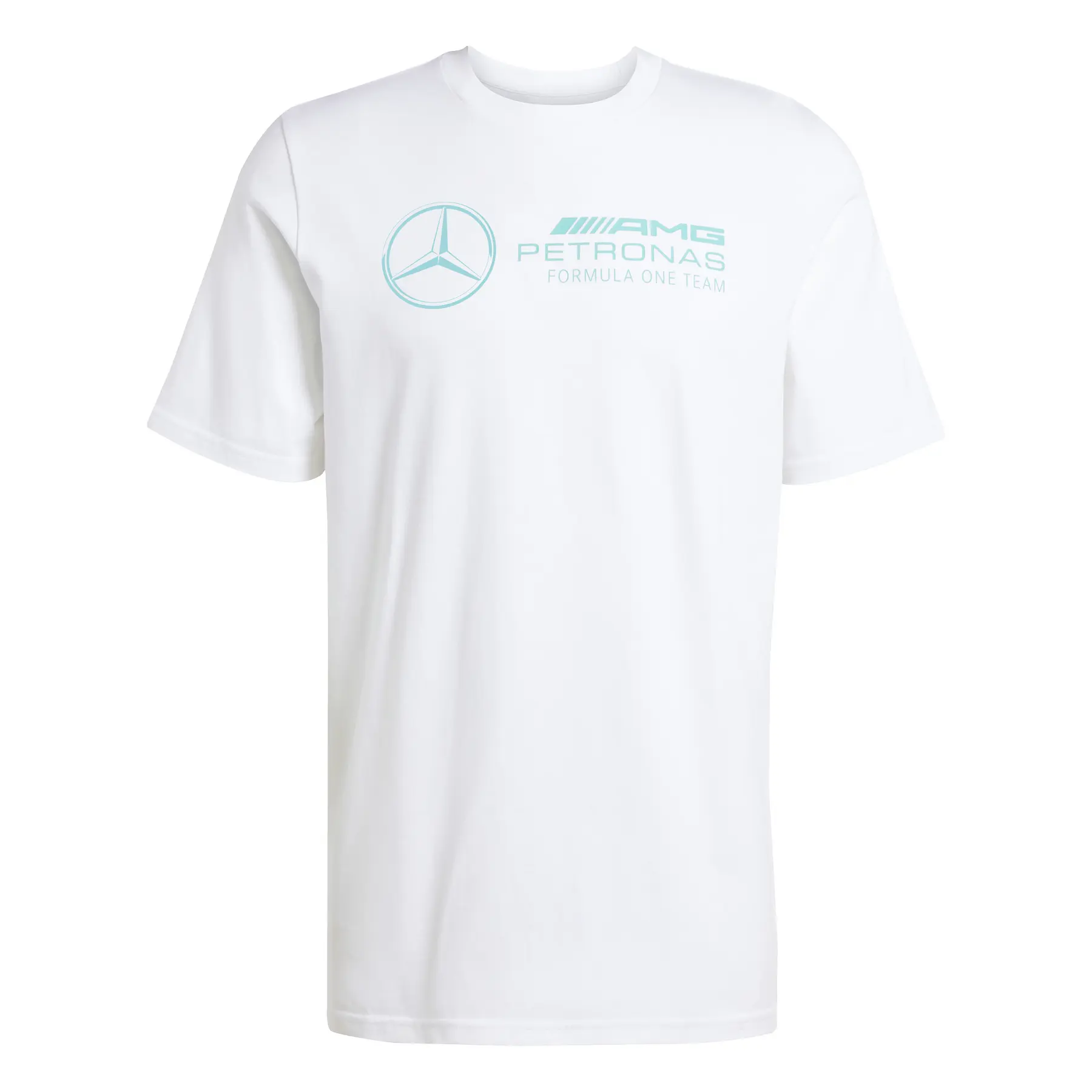 Mercedes AMG T-Shirt mit Grafik Petronas Formula One Team DNA - Farbe: Weiß