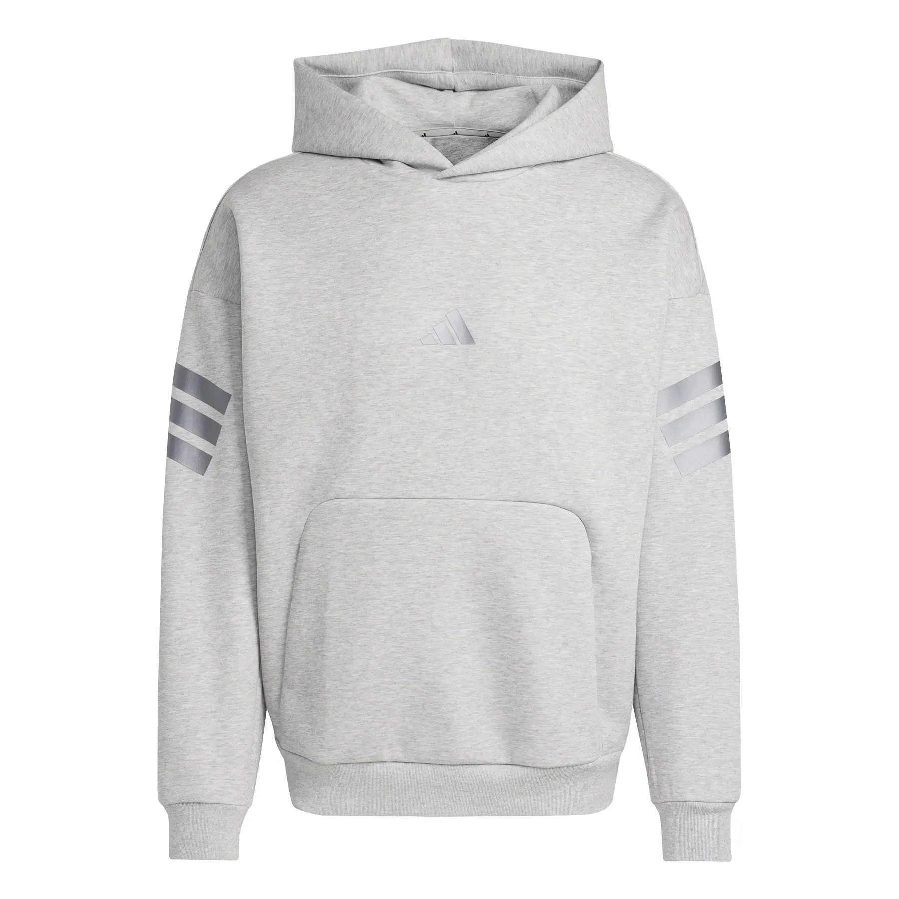 Hoodie adidas 3-Stripes - Farbe: Grau