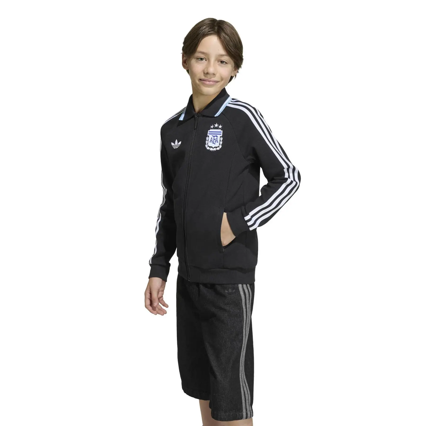 Jacke Sport Außen Kinder Argentinien OG Anthem Coupe du Monde 2026 - Farbe: Noir