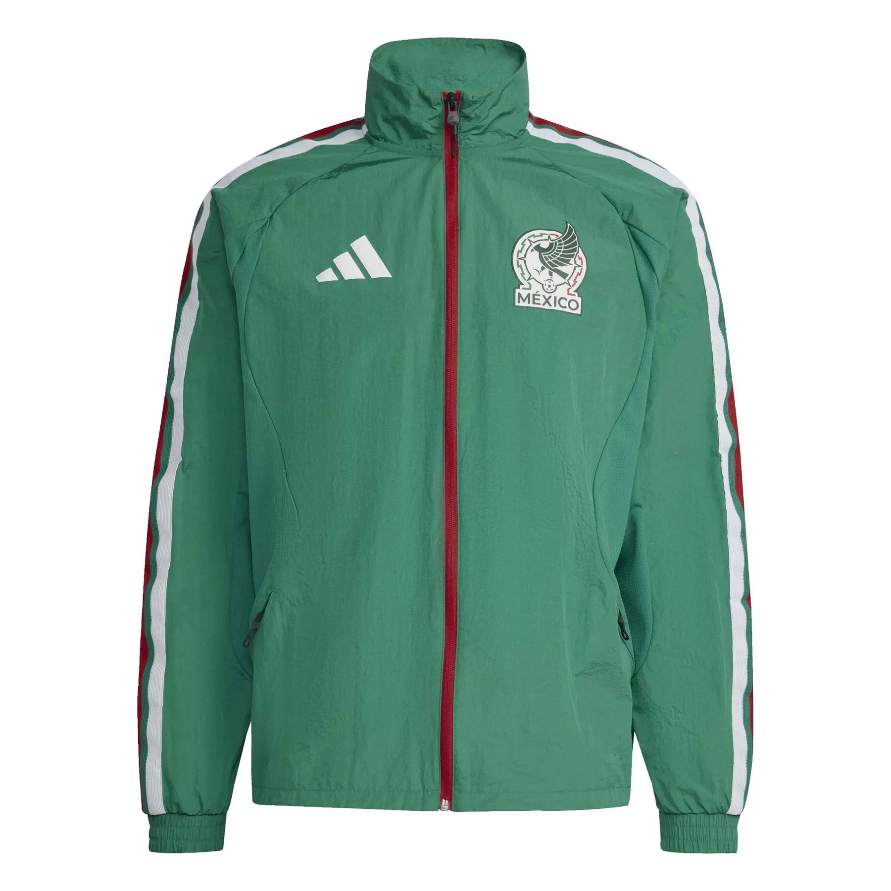 Adidas Herren Grün Fanjacke Mexiko Anthem Heimjacke, Größe L In - Image 3