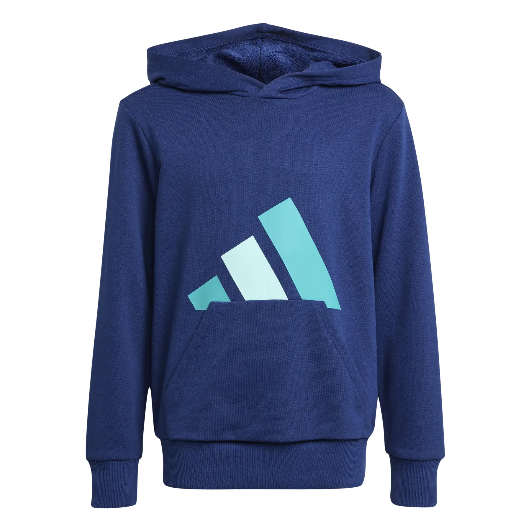 Adidas Unisex Azul Sudadera Con Capucha Infantil Essentials