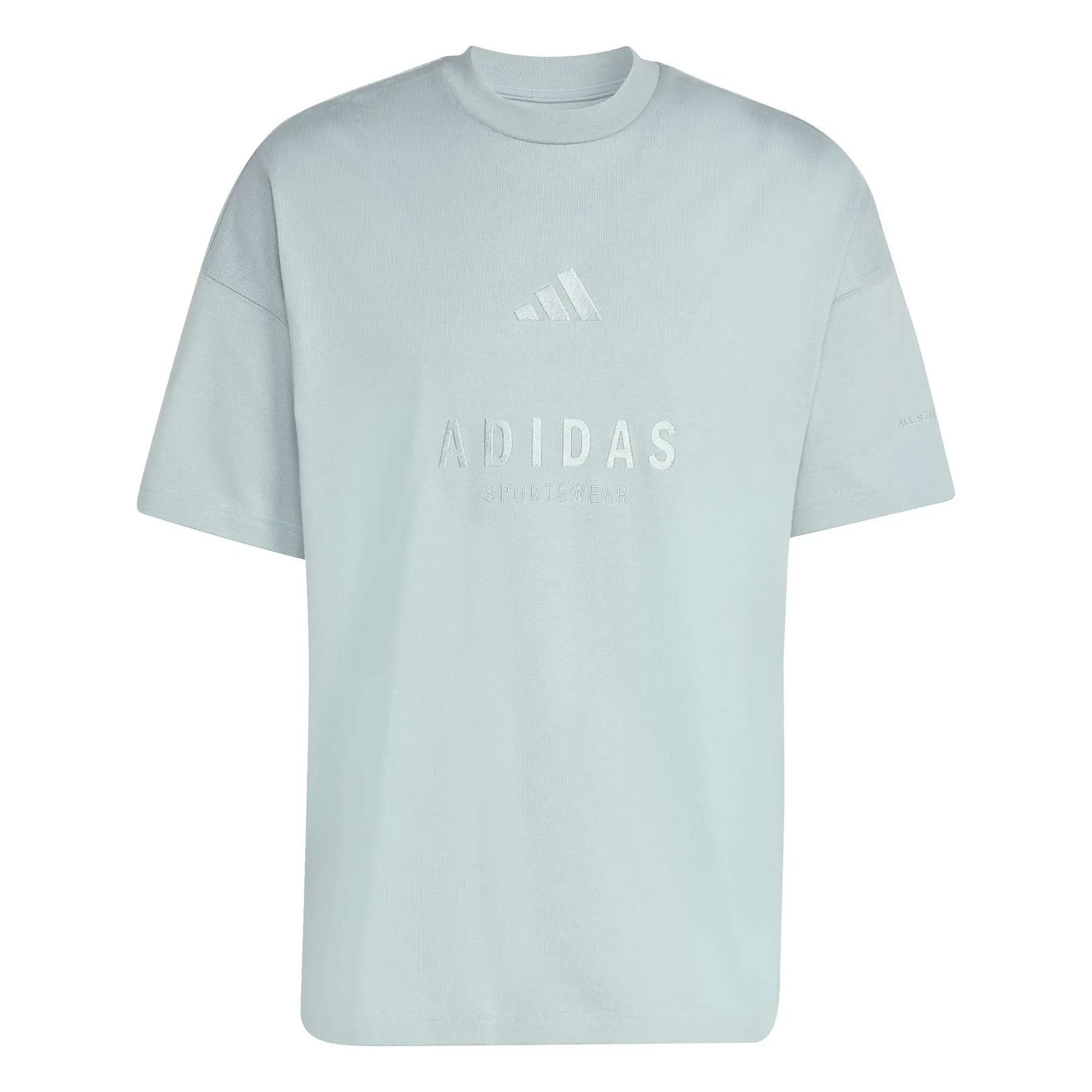 T-Shirt mit besticktem Grafikdesign adidas All Szn - Farbe: Vert