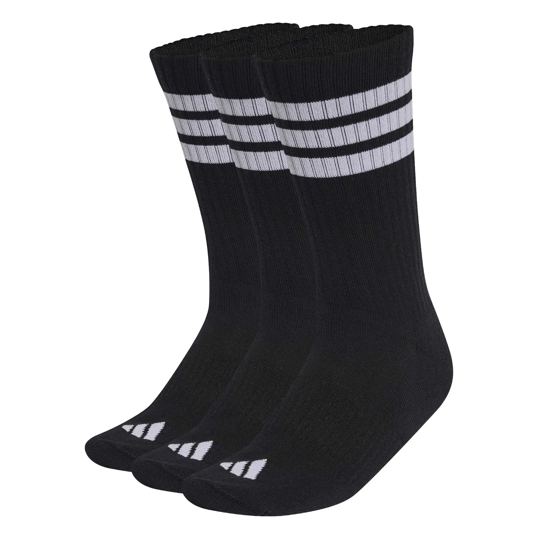 Gepolsterte Socken adidas 3-Stripes (x3) - Farbe: Noir