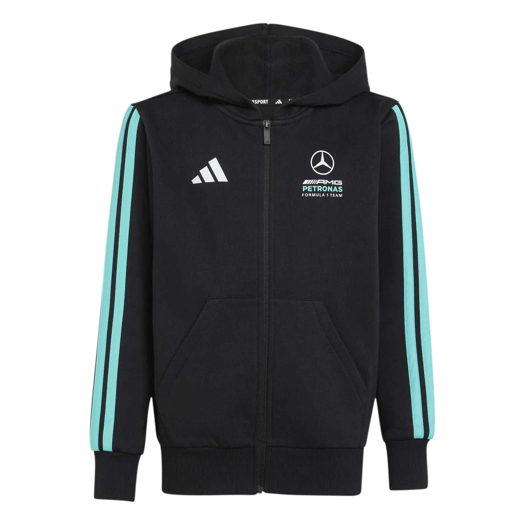 Giacca a vento con cappuccio per bambini Mercedes AMG Petronas Formula One Team DNA