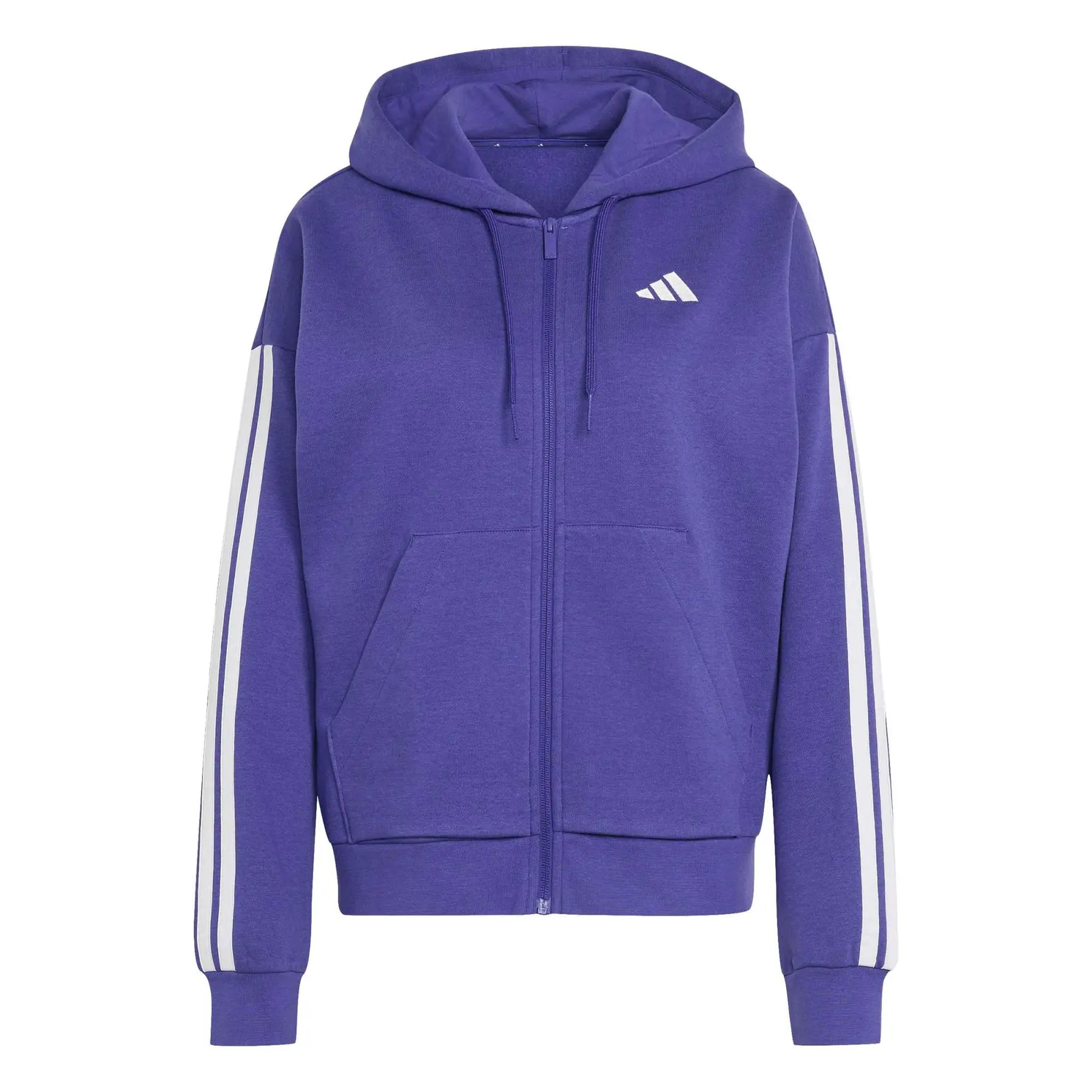 Kapuzen-Trainingsjacke mit Reißverschluss Damen adidas Essentials 3-Stripes