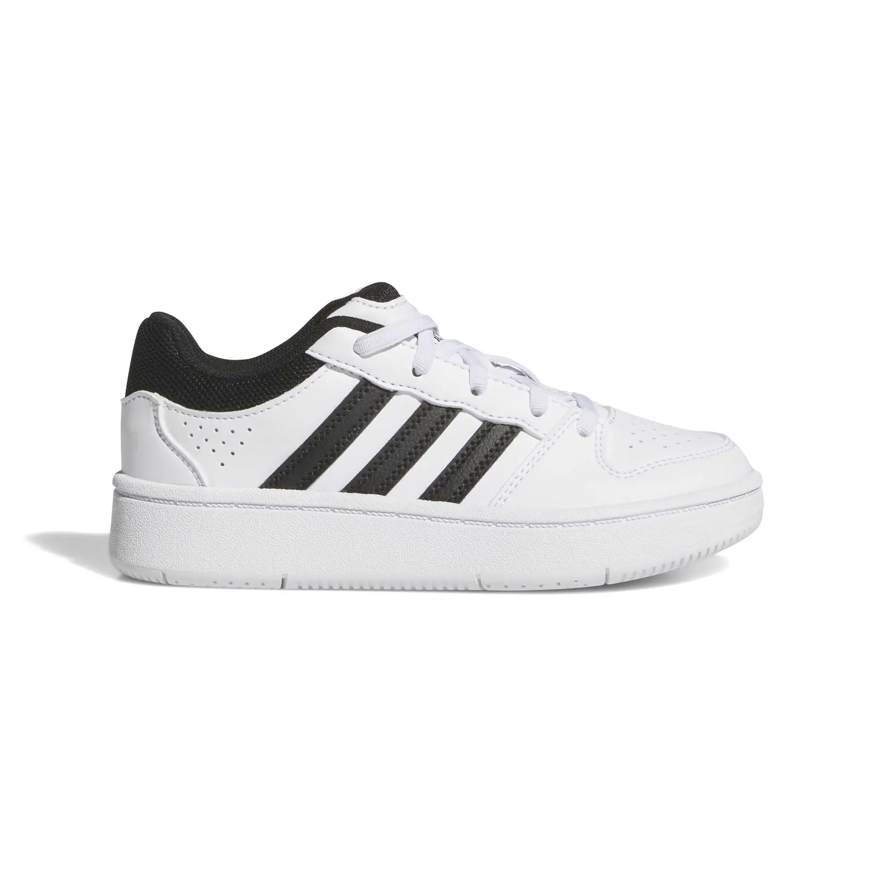 Schnürsneakers Kind adidas Hoops Classic - Farbe: Blanc