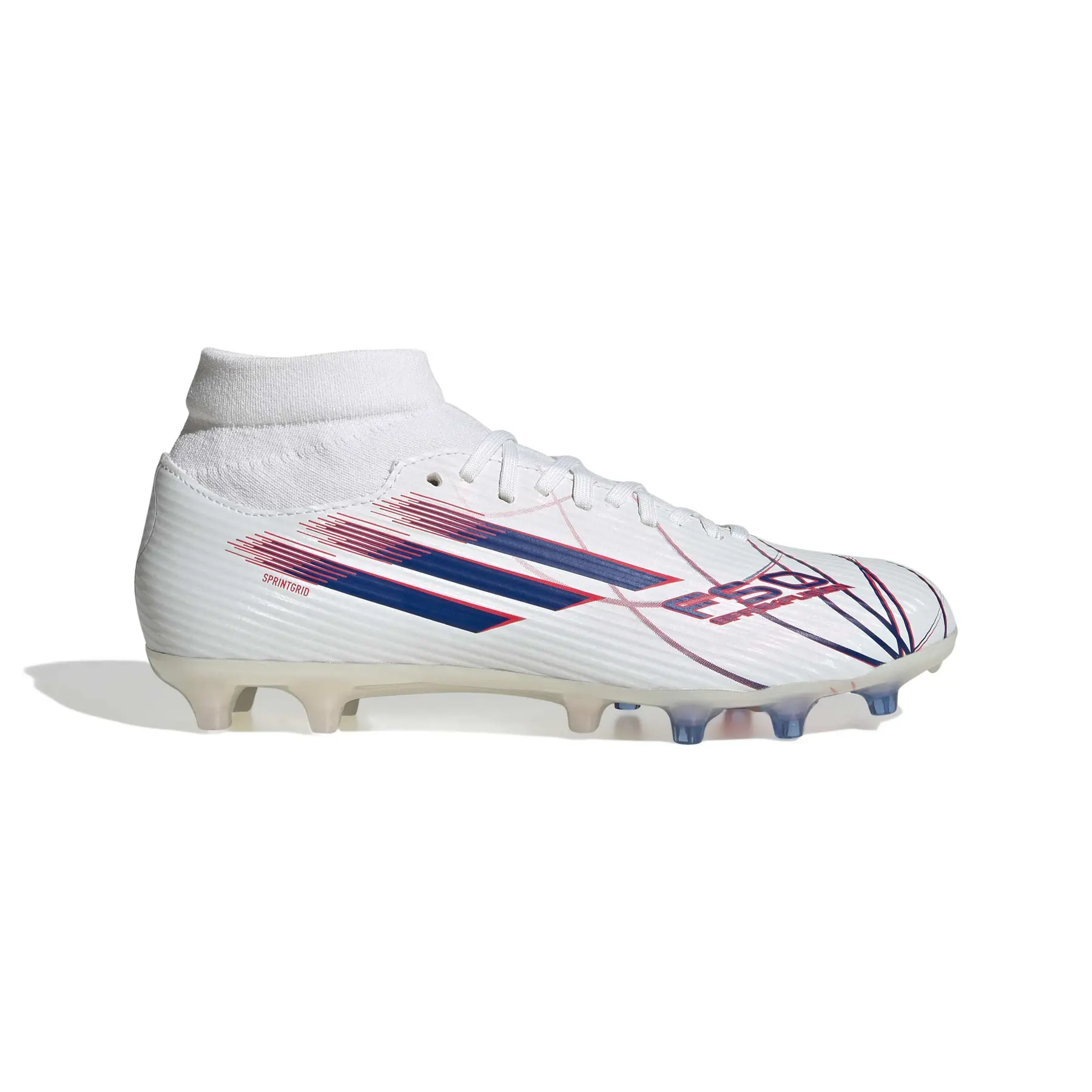 Fußballschuhe für Damen adidas F50 Sparkfusion League FG/AG - Farbe: Blanc