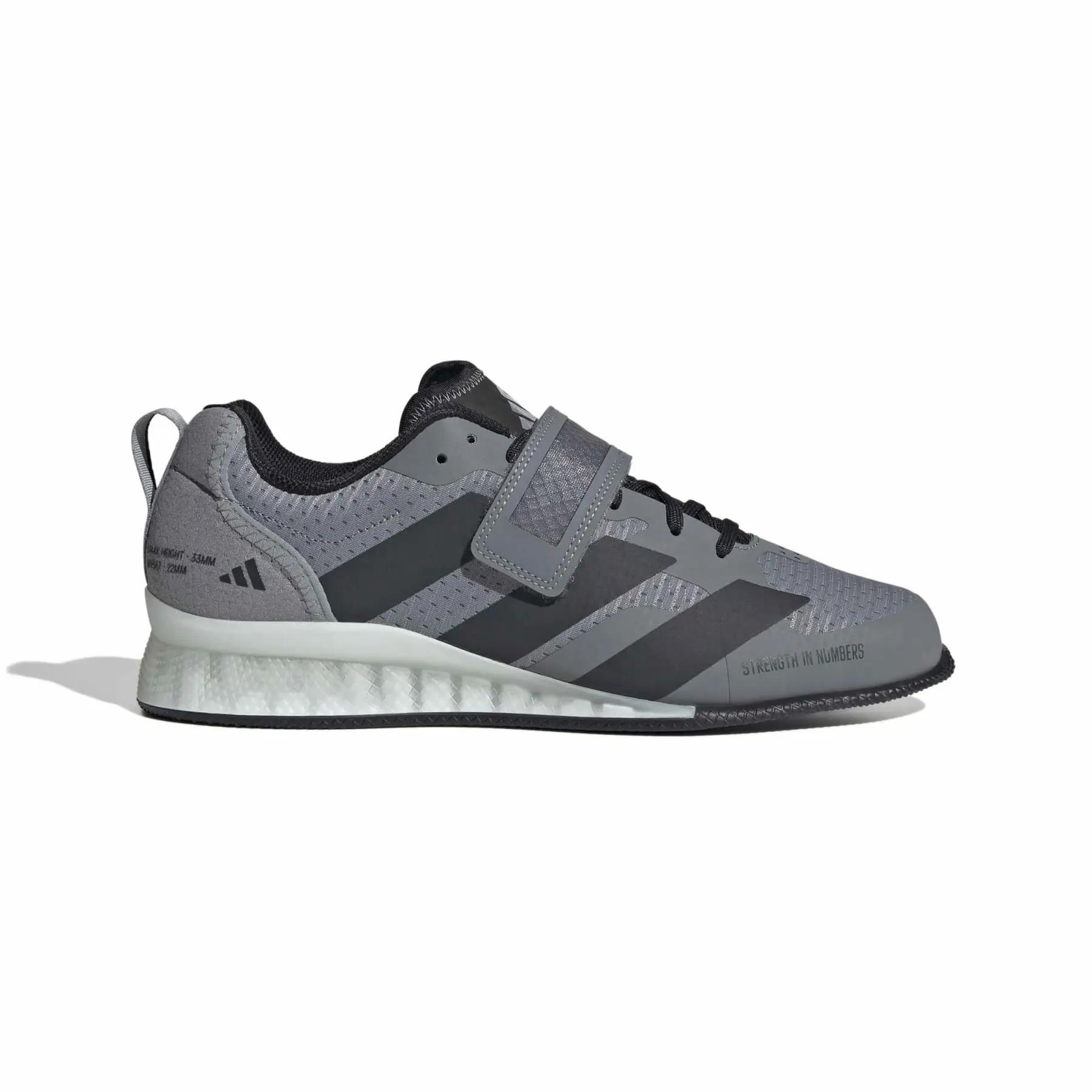 Gewichtheberschuhe adidas Adipower 3 - Farbe: Gris