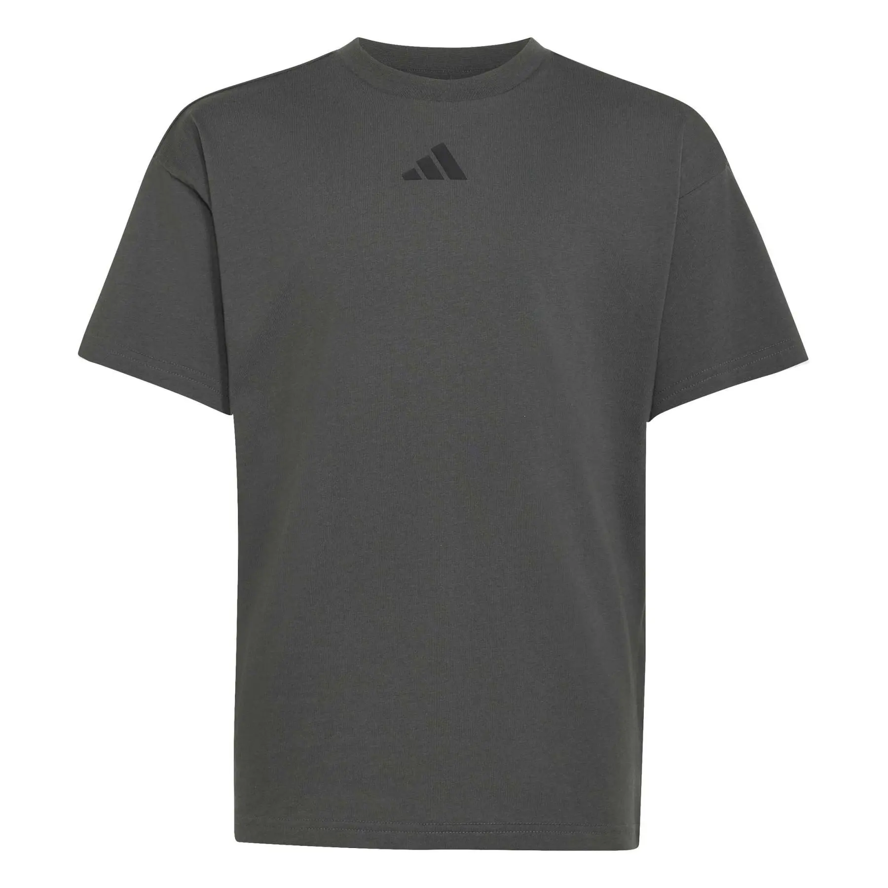 Adidas Unisexe Enfants Gris T-Shirt Enfant Essentials Small Logo - Image 1