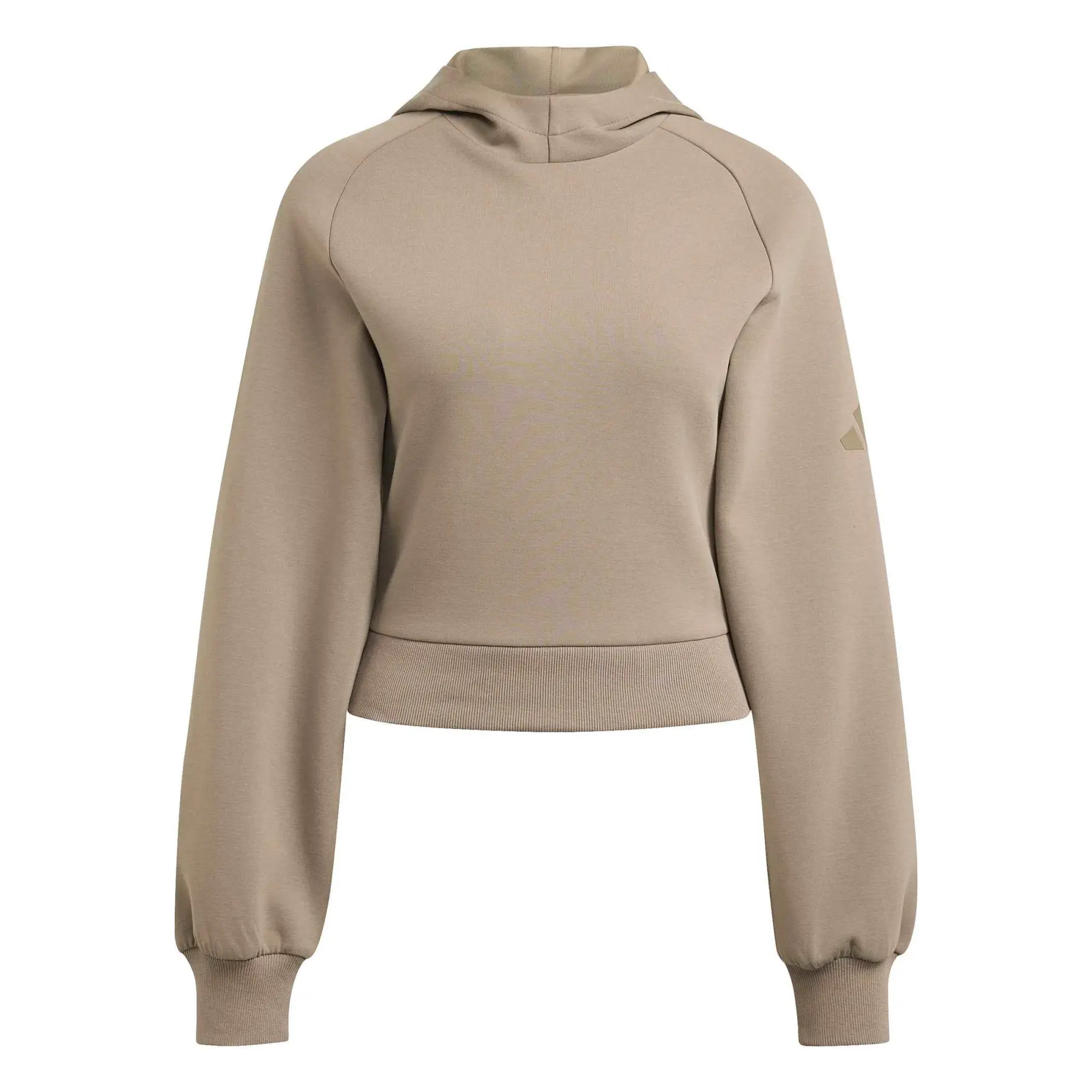 Adidas Mujer Beige Sudadera Con Capucha Soft Lux