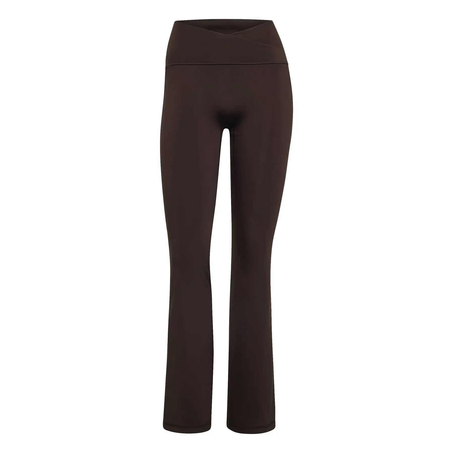 Mallas para mujer adidas Studio All Me Flare X-Over 3-Stripes