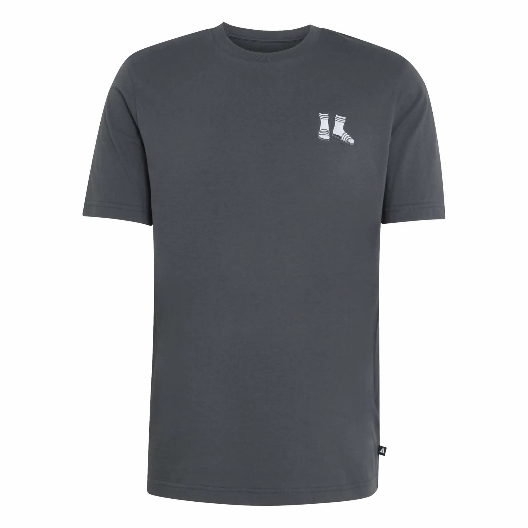 T-Shirt adidas Summer Embroidered Slides Graphic - Farbe: Gris