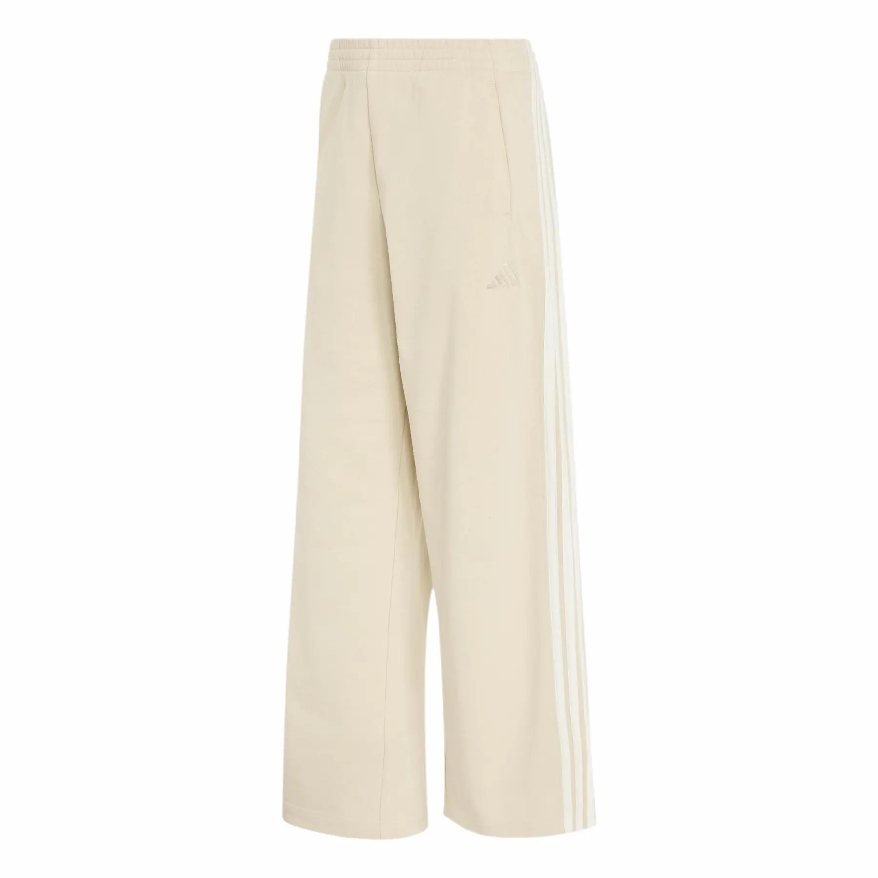 Weite Jogginghose für Frauen adidas 3-Stripes - Farbe: Beige