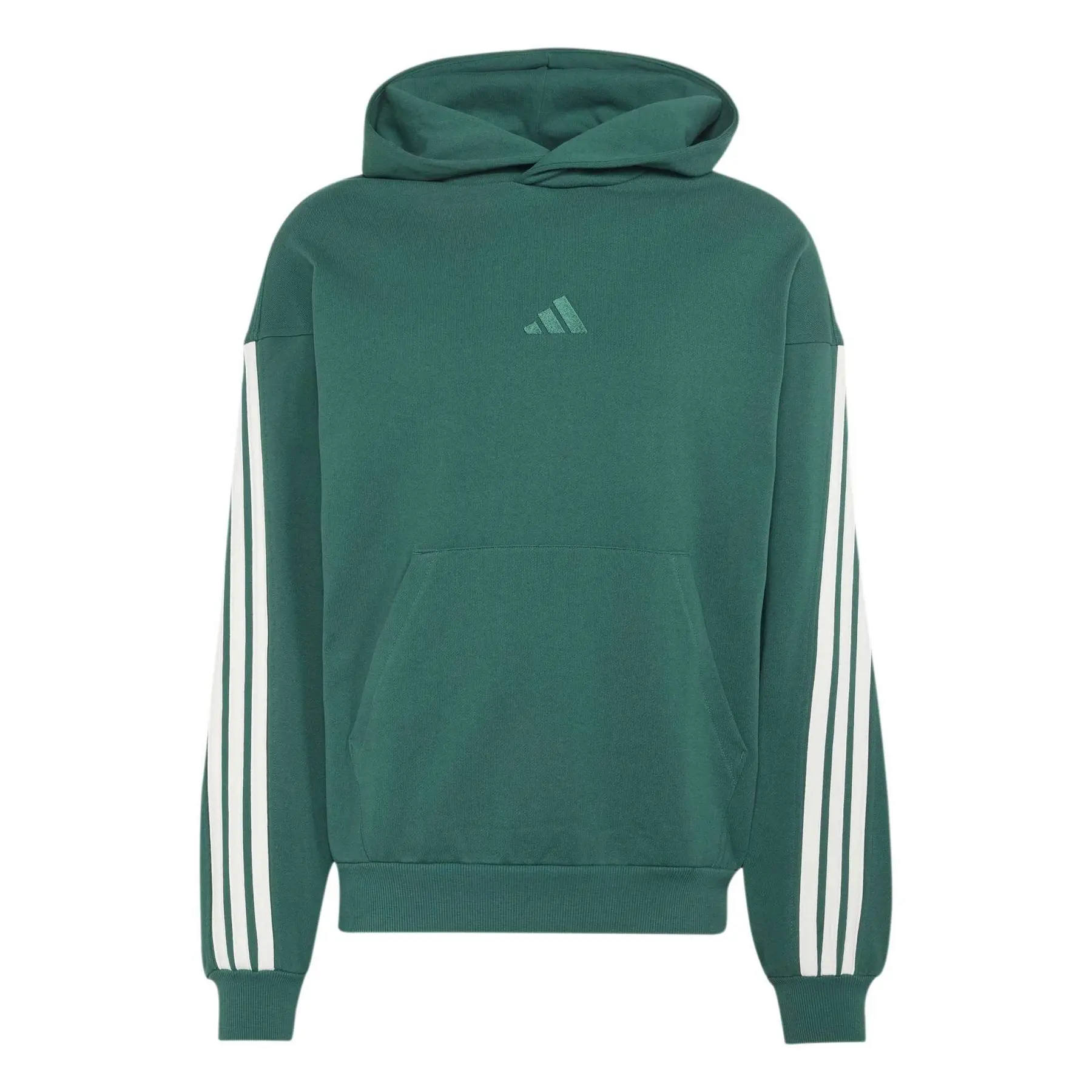 Kapuzensweatshirt adidas 3-Stripes - Farbe: Vert