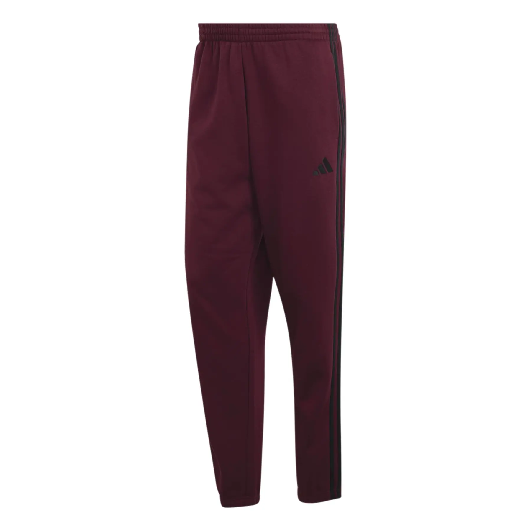 Tapered Jogginghose adidas Essentials 3-Stripes Fleece Cuffed - Farbe: Rouge