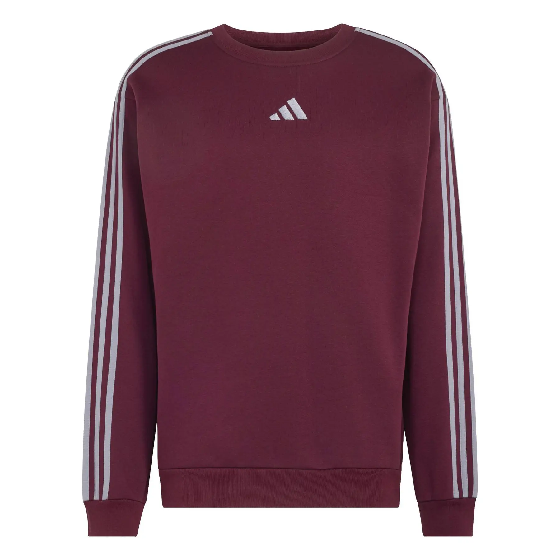 Fleece-Sweatshirt adidas Essentials 3-Stripes - Farbe: Rouge