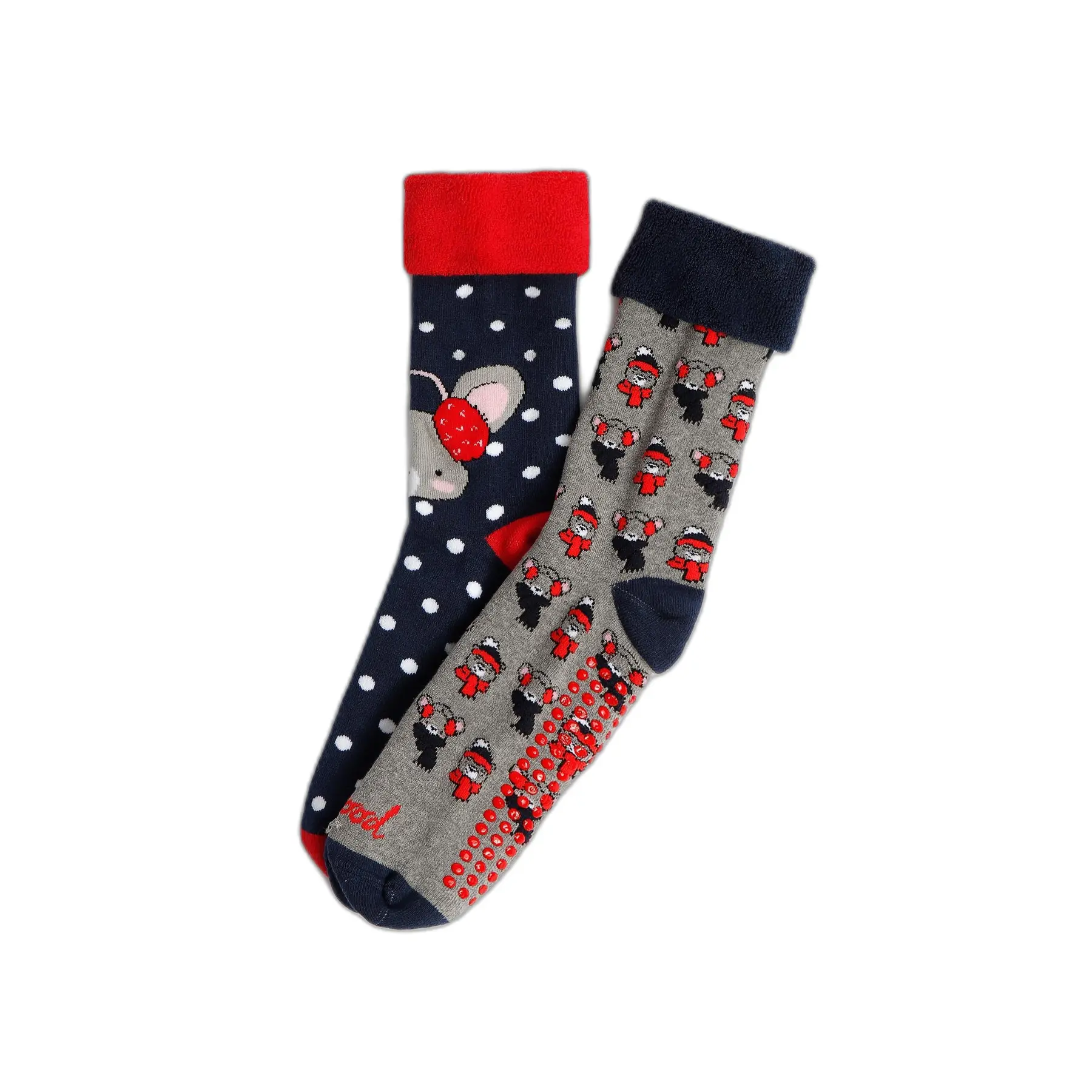 Calze antiscivolo donna Admas Good Morning Mouse (x6)