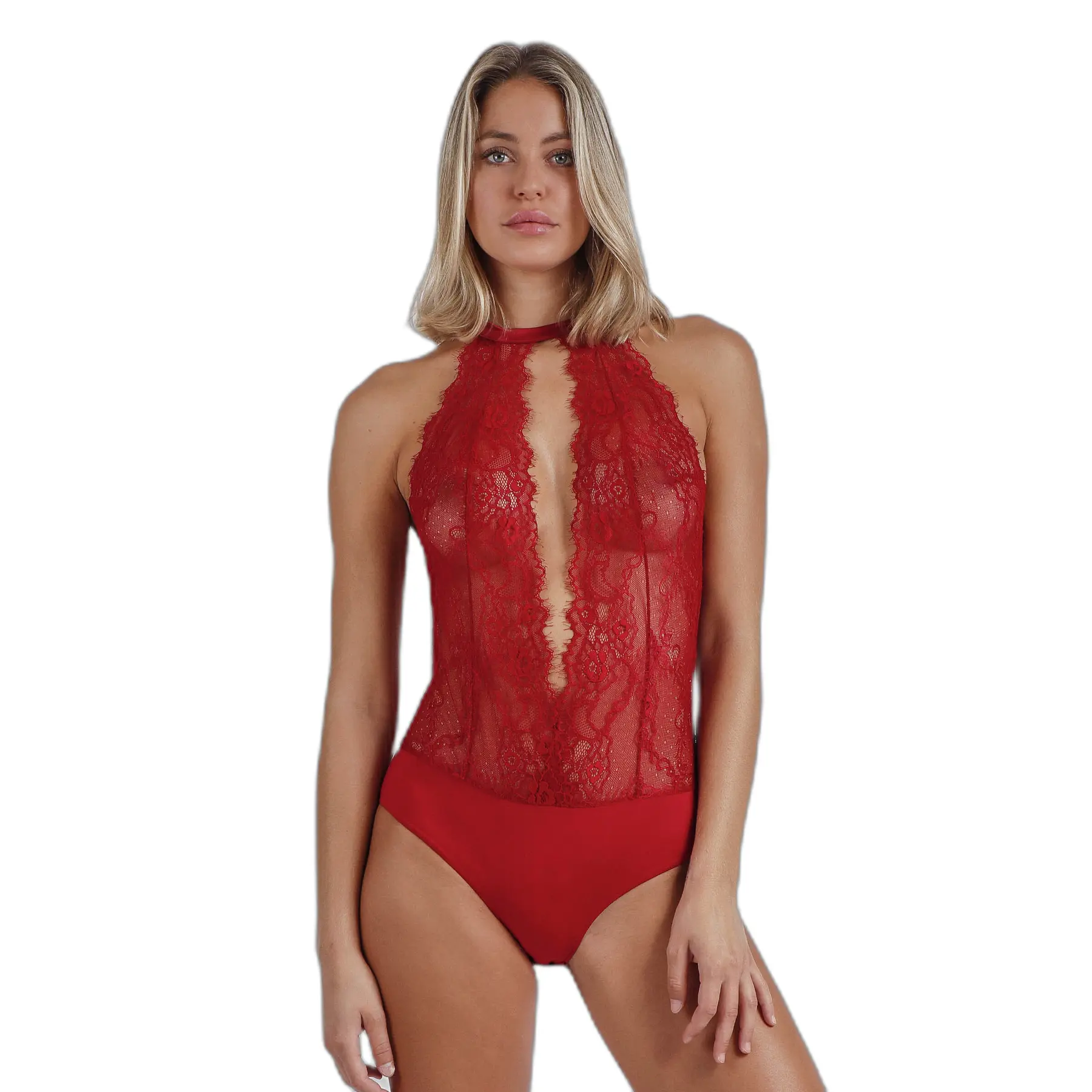 Admas Women's Red Body Backless For