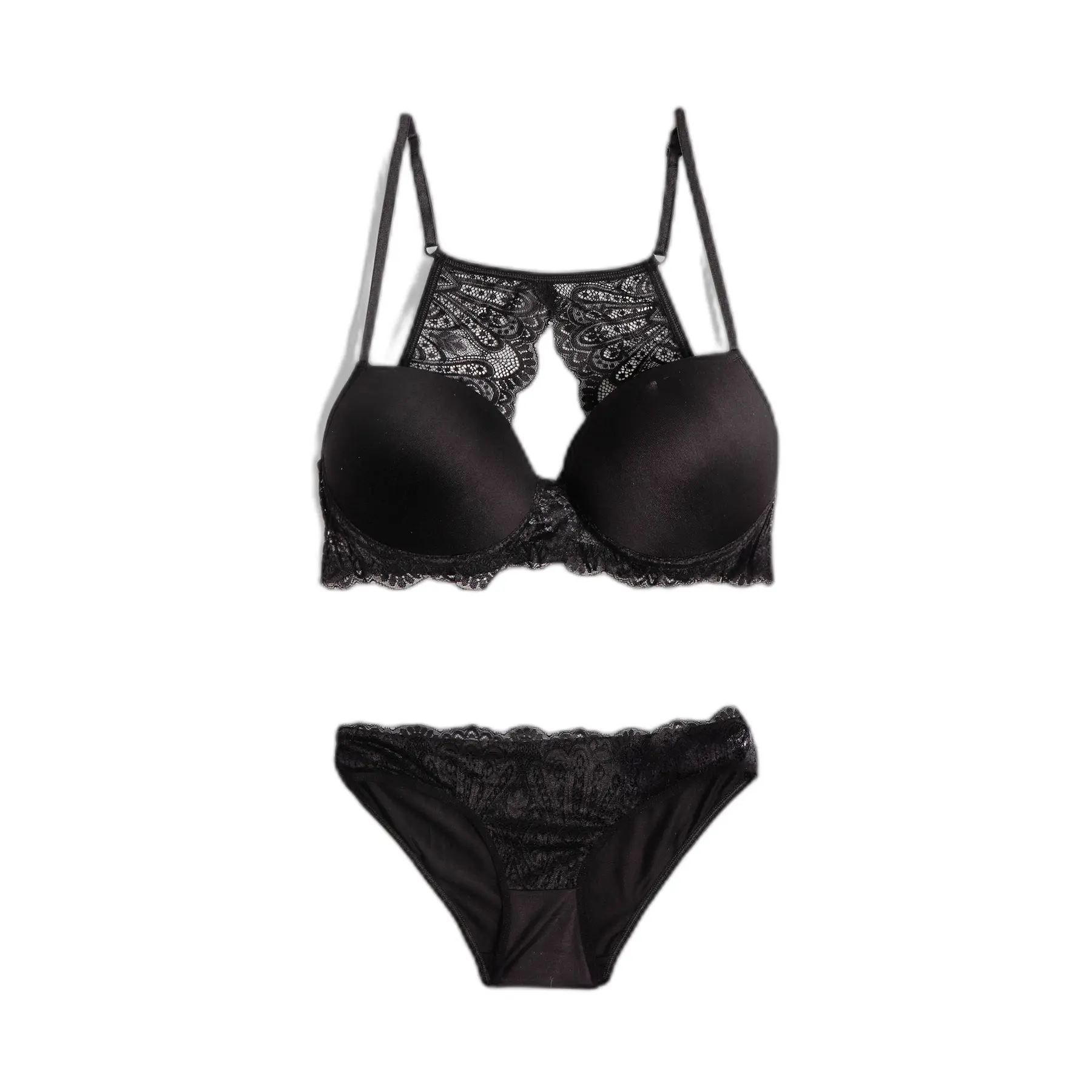Set reggiseno push-up e slip ondulato donna Admas