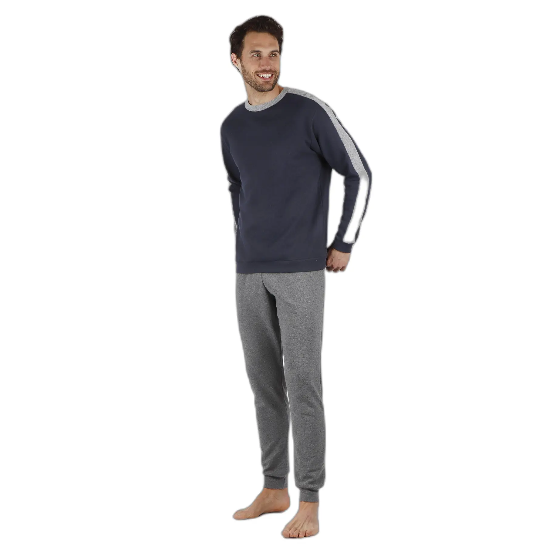 Einfarbiger Langarm-Pyjama Admas Magnific
