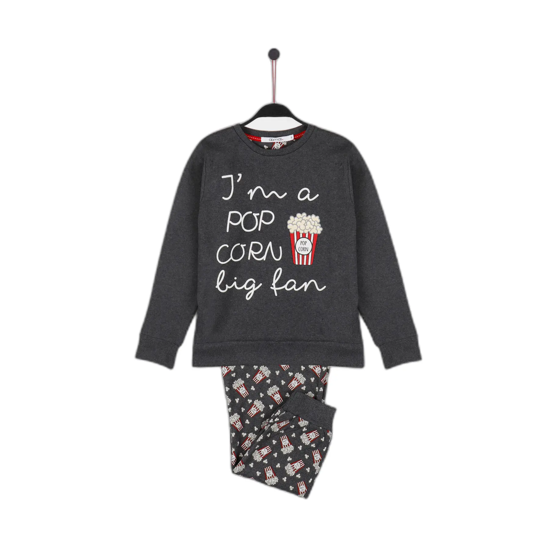 Langarm-Pyjama für Kinder Admas Pop Corn