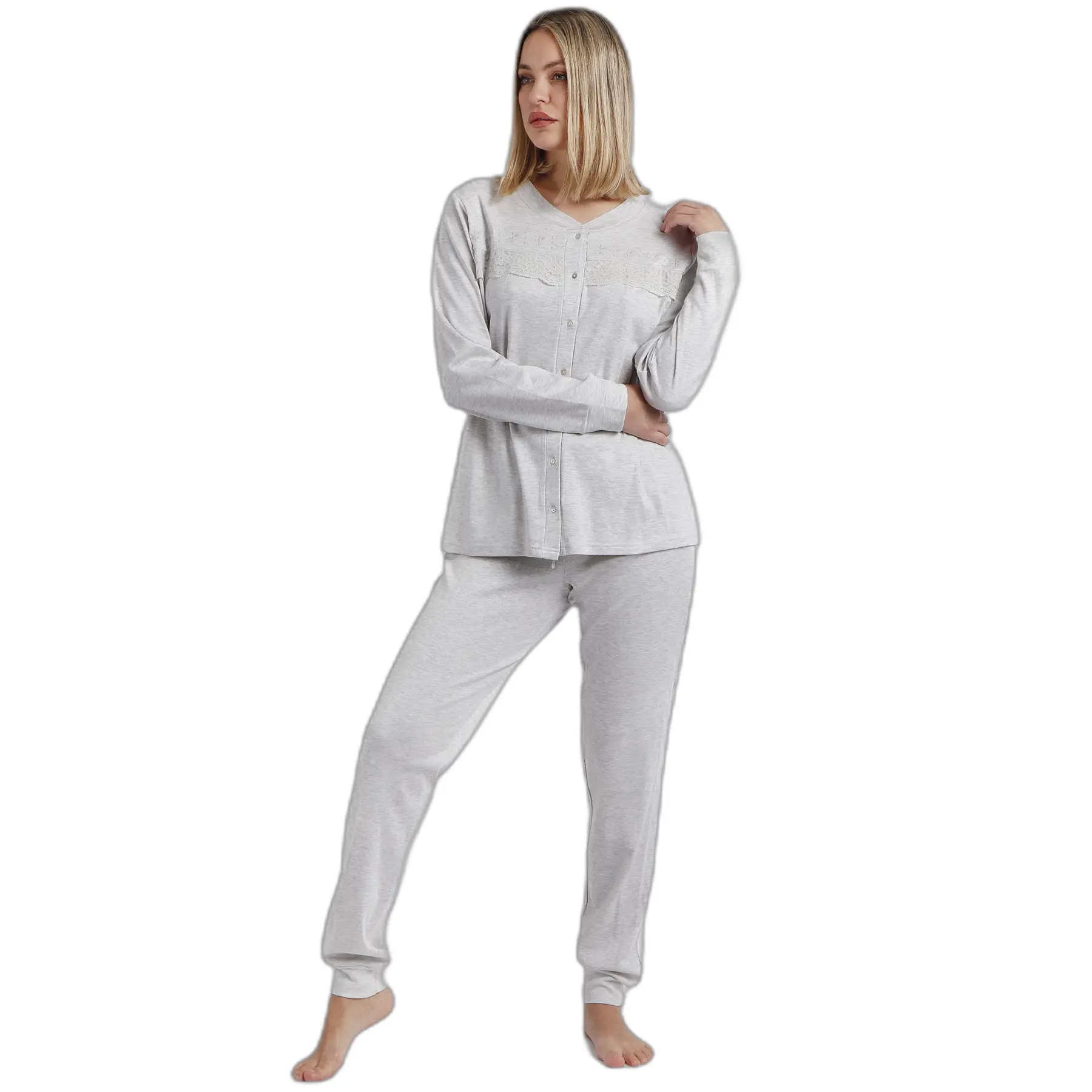 Pigiama a manica lunga donna Admas Classic Classic