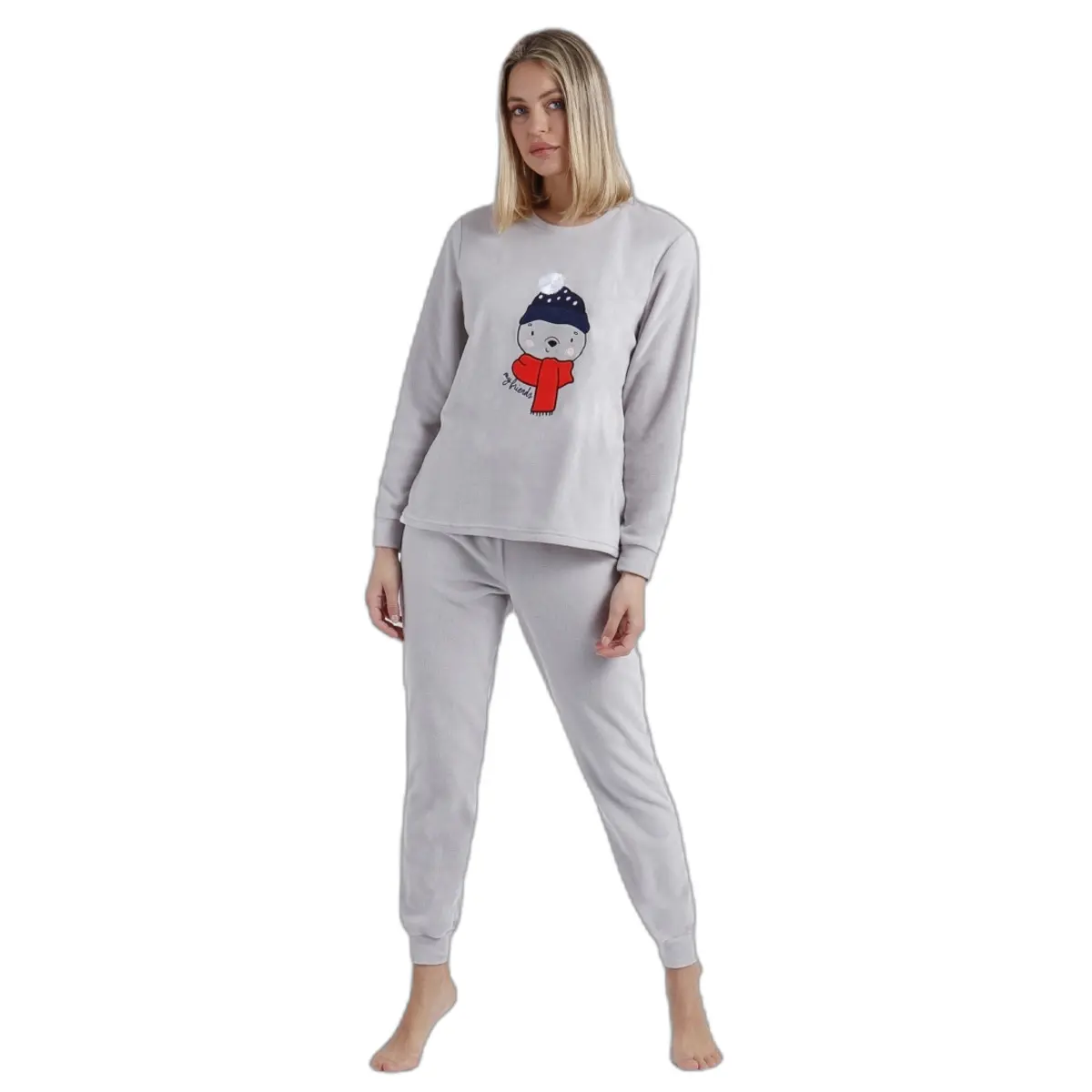 Damen Langarmpyjama Admas Morning Mouse
