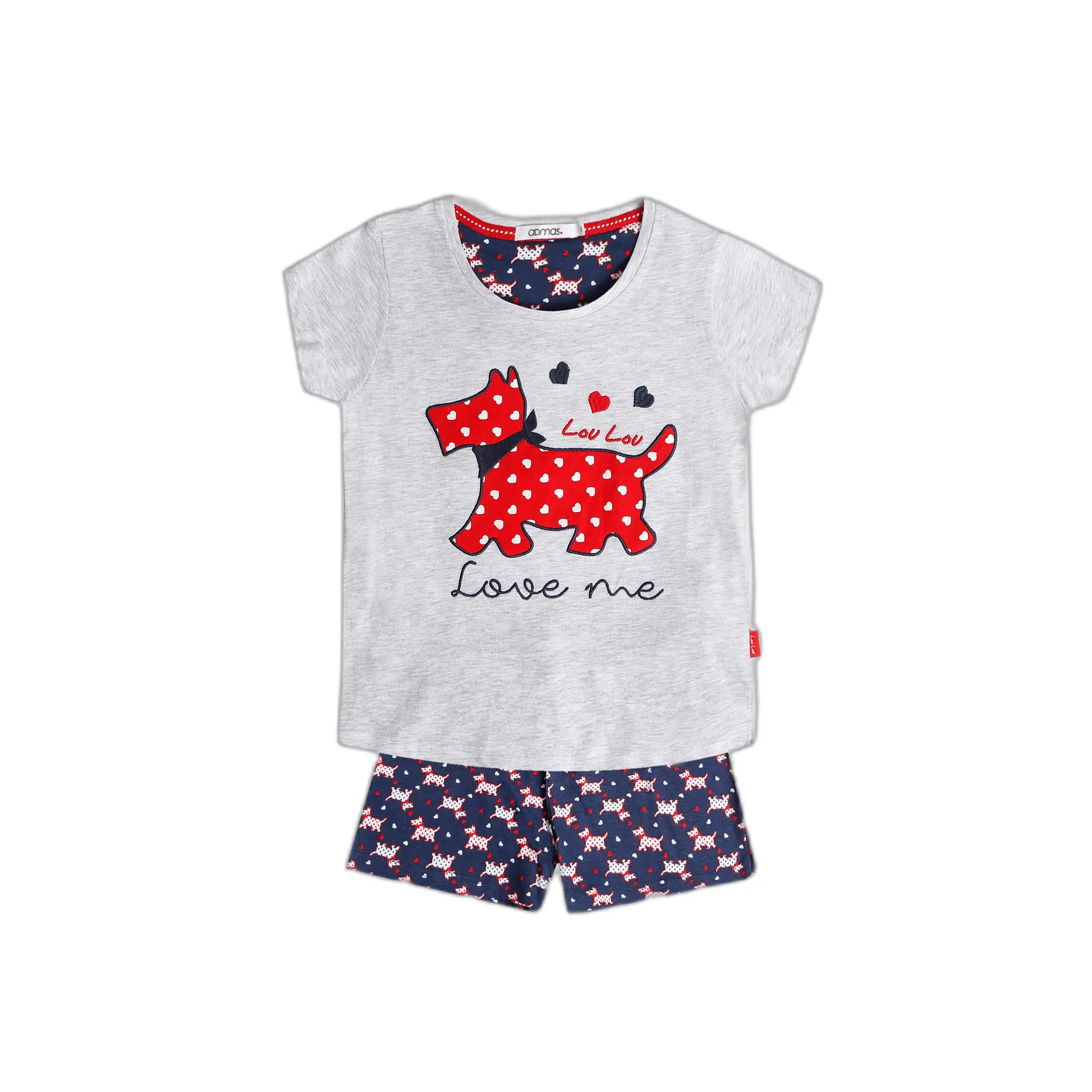 Mädchen-Pyjama Admas Lou Lou Love Me