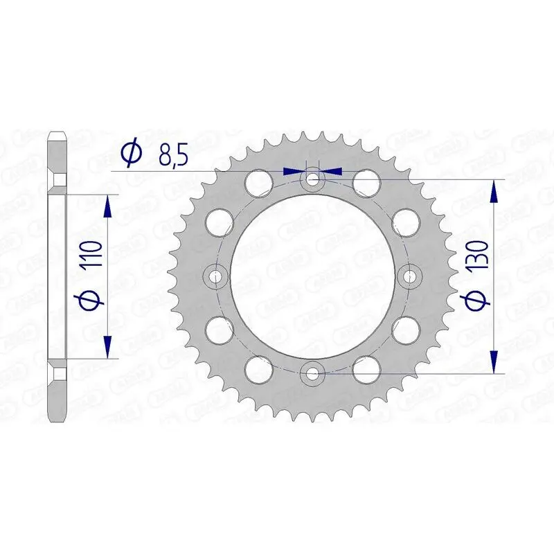 Motorfiets kroon Afam 420 Honda CRF 150 R STD Wheels 14/17 (KE03)