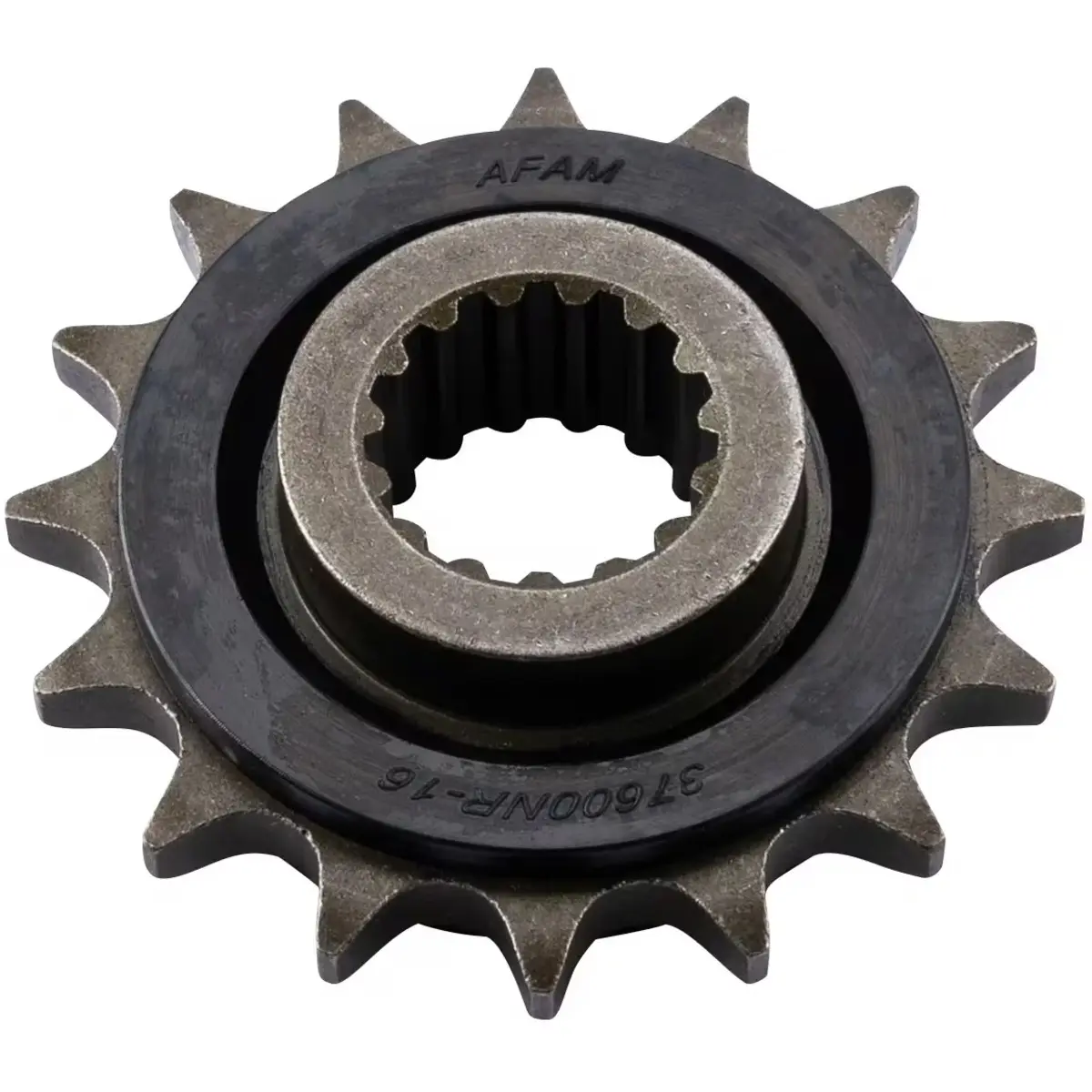 Vorderes Motorradritzel mit Gummi-Rauschunterdrückung Afam 525 16 dents