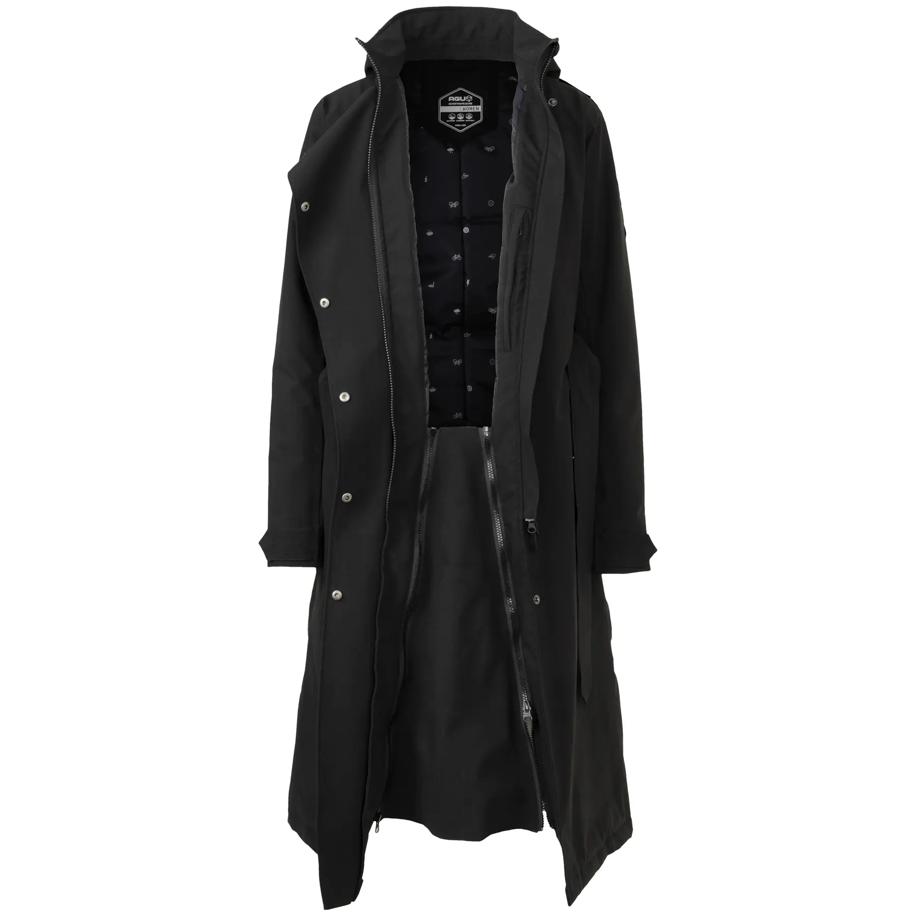 Cappotto lungo con cappuccio donna Agu Urban