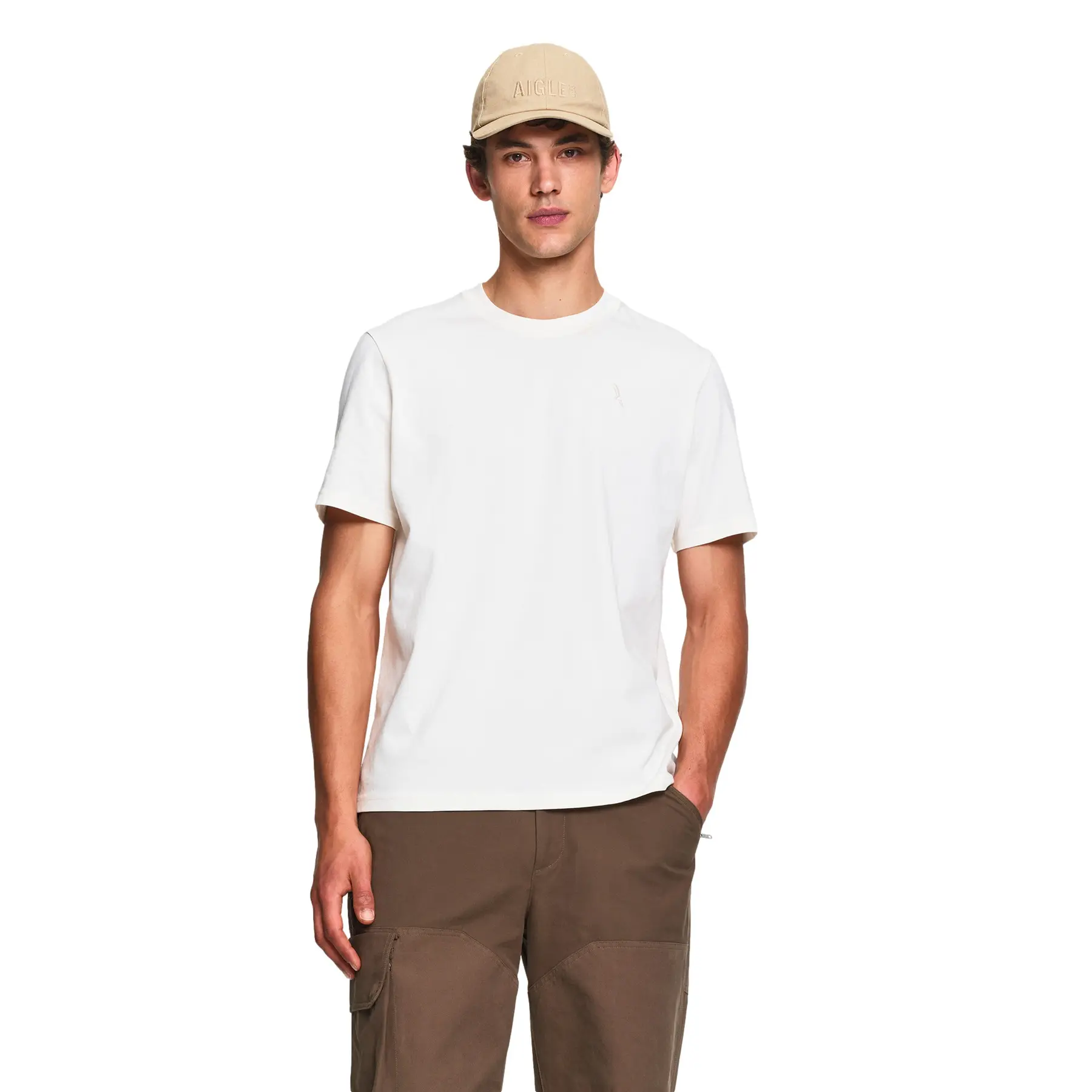 T-Shirt Mitteldick mit Bird-Stickerei Aigle