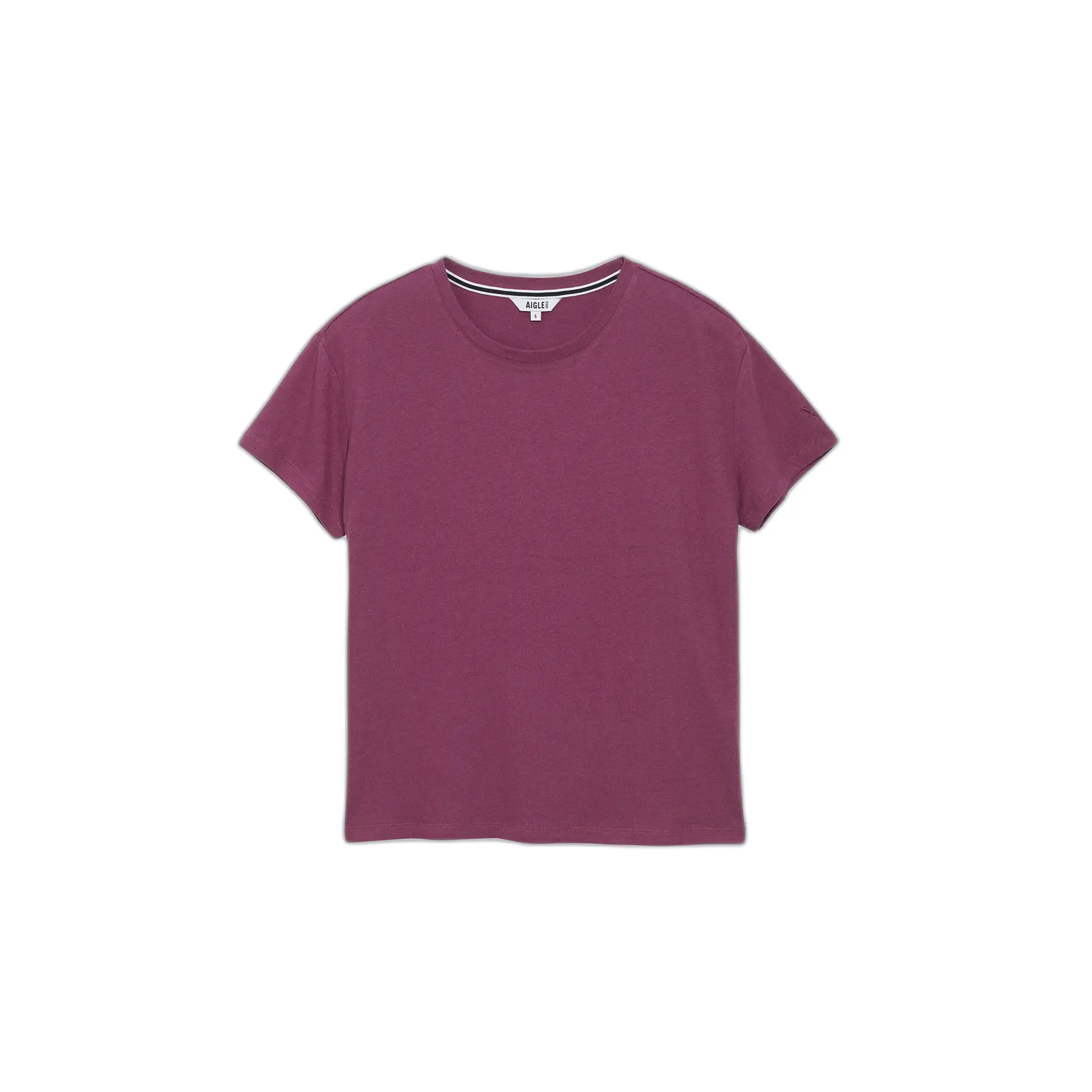 T-Shirt mit Rundhalsausschnitt aus Baumwolle und Leinen für Damen Aigle